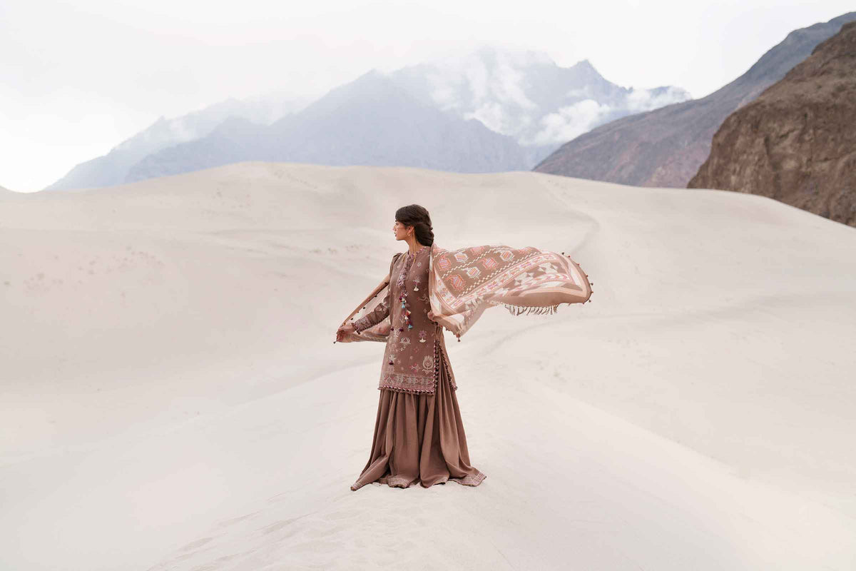 3 Piece - Printed Embroidered Suit - U3PE-NISHA26WV1-201