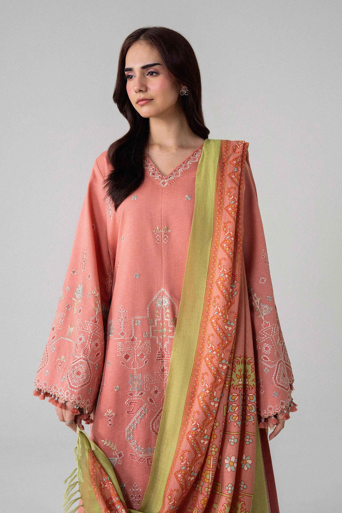3 Piece - Printed Embroidered Suit - U3PE-NISHA26WV1-202