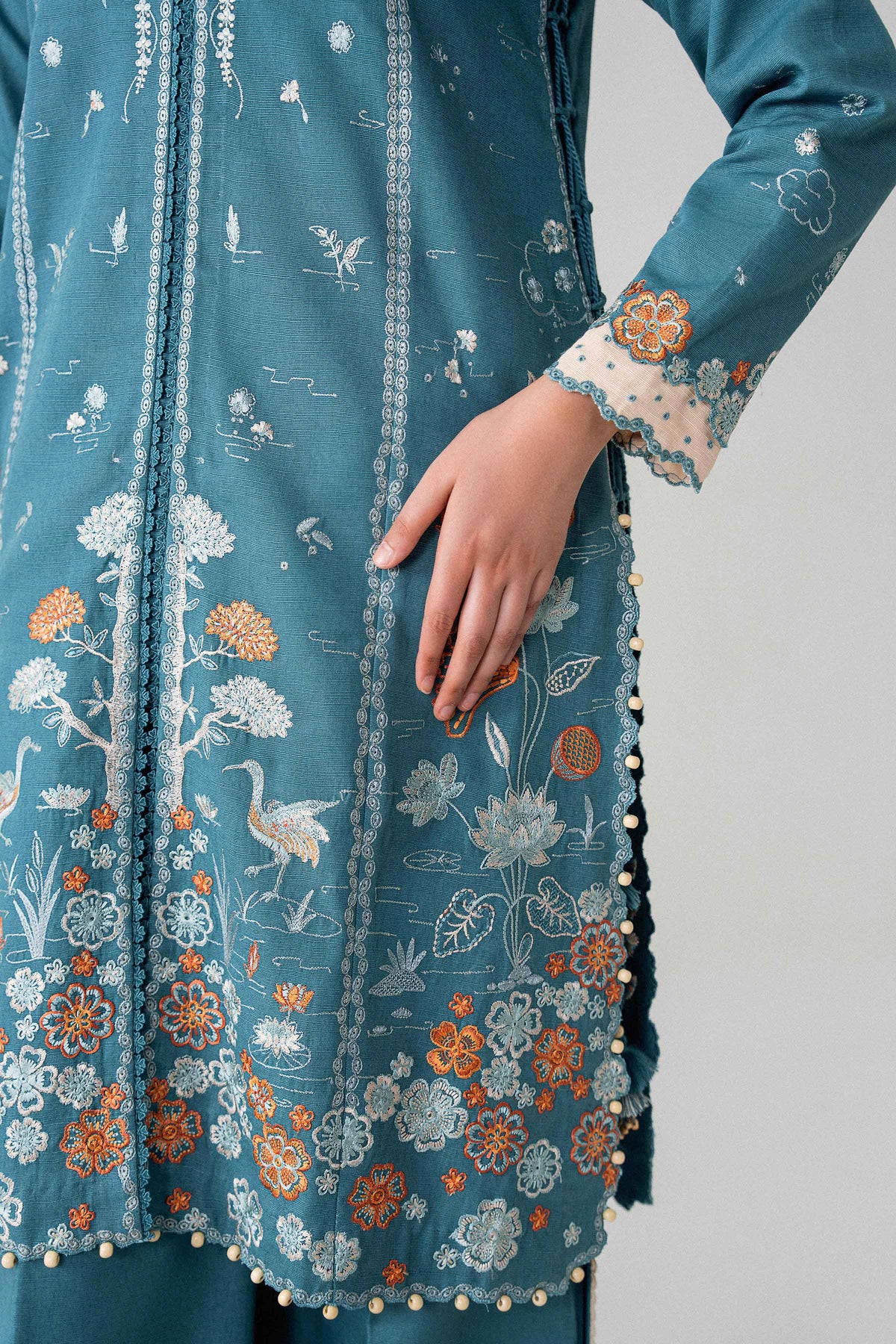 3 Piece - Printed Embroidered Suit - U3PE-NISHA26WV1-206