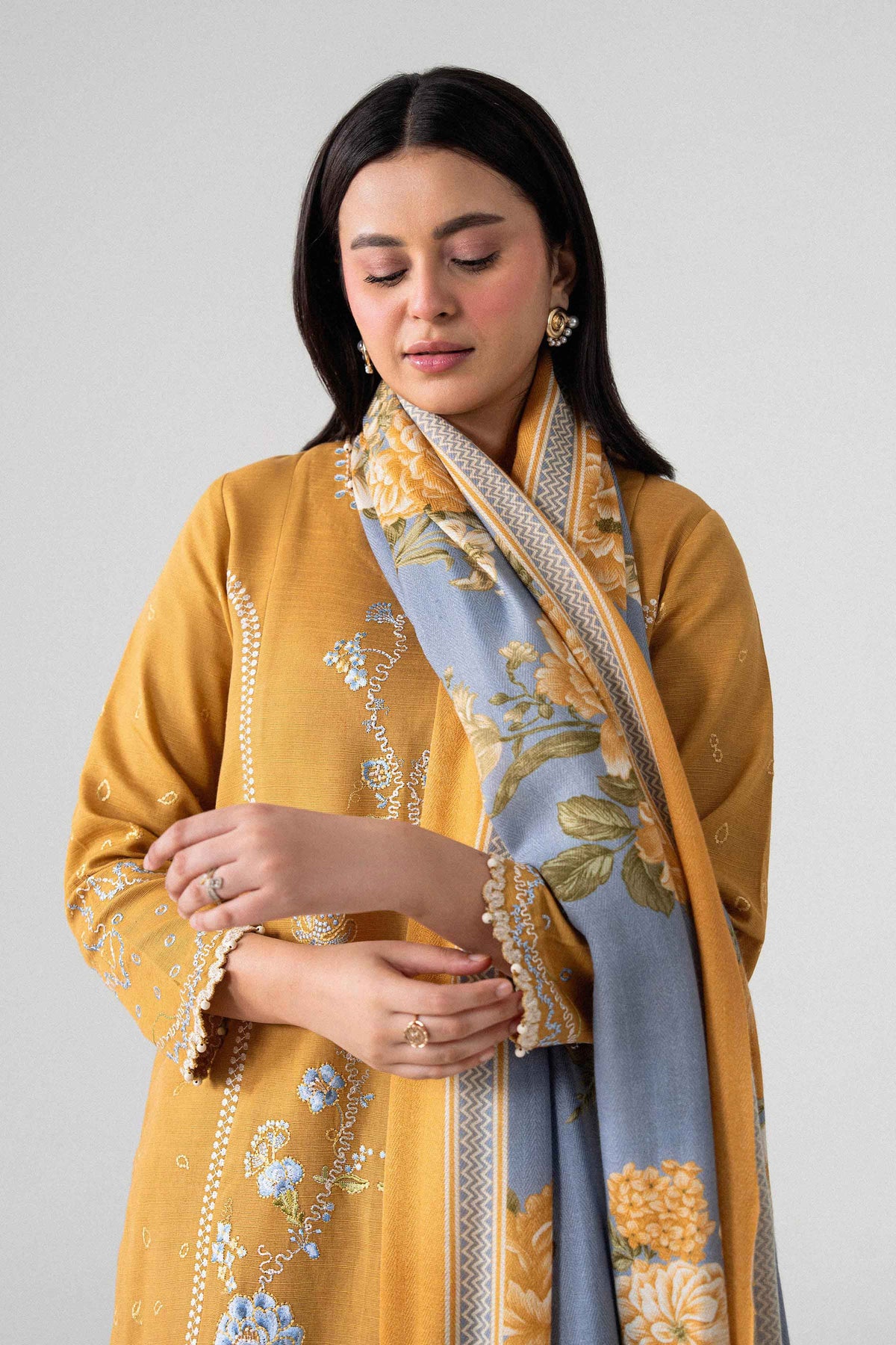 3 Piece - Printed Embroidered Suit - U3PE-NISHA26WV1-209