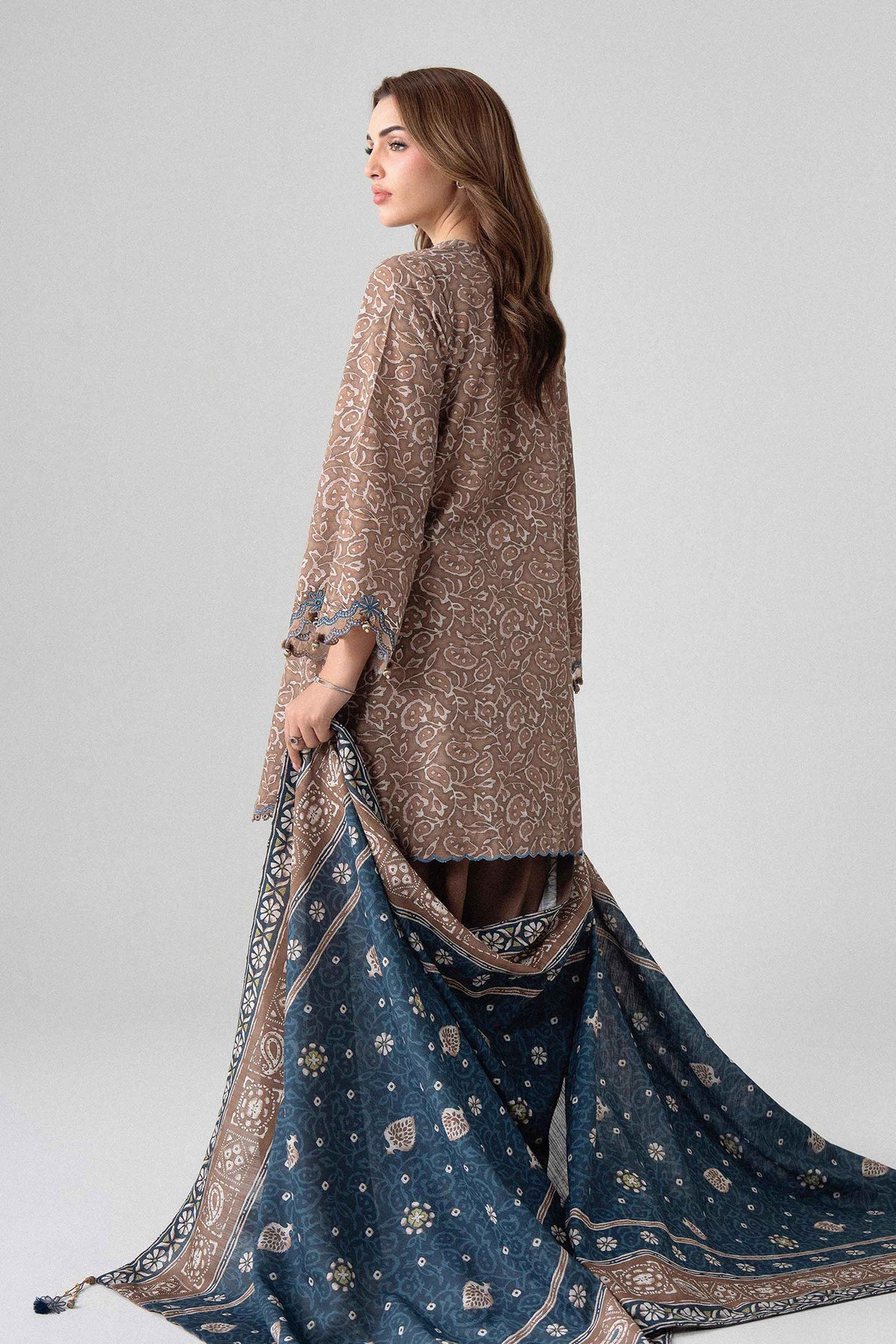 3 Piece - Printed Embroidered Suit - U3PE-NISHA26WV1-21 for Women - Unstitched Collection | Nishat | Shop Online