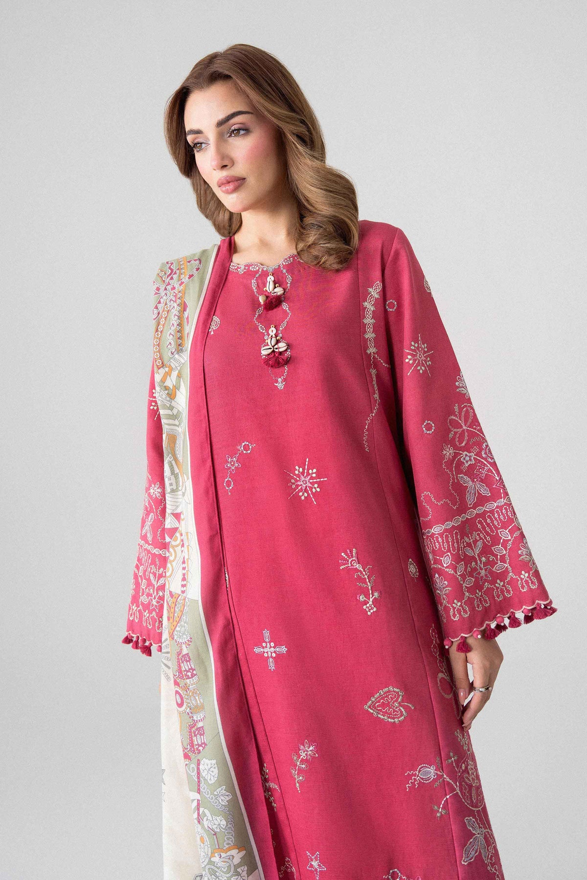 3 Piece - Printed Embroidered Suit - U3PE-NISHA26WV1-216