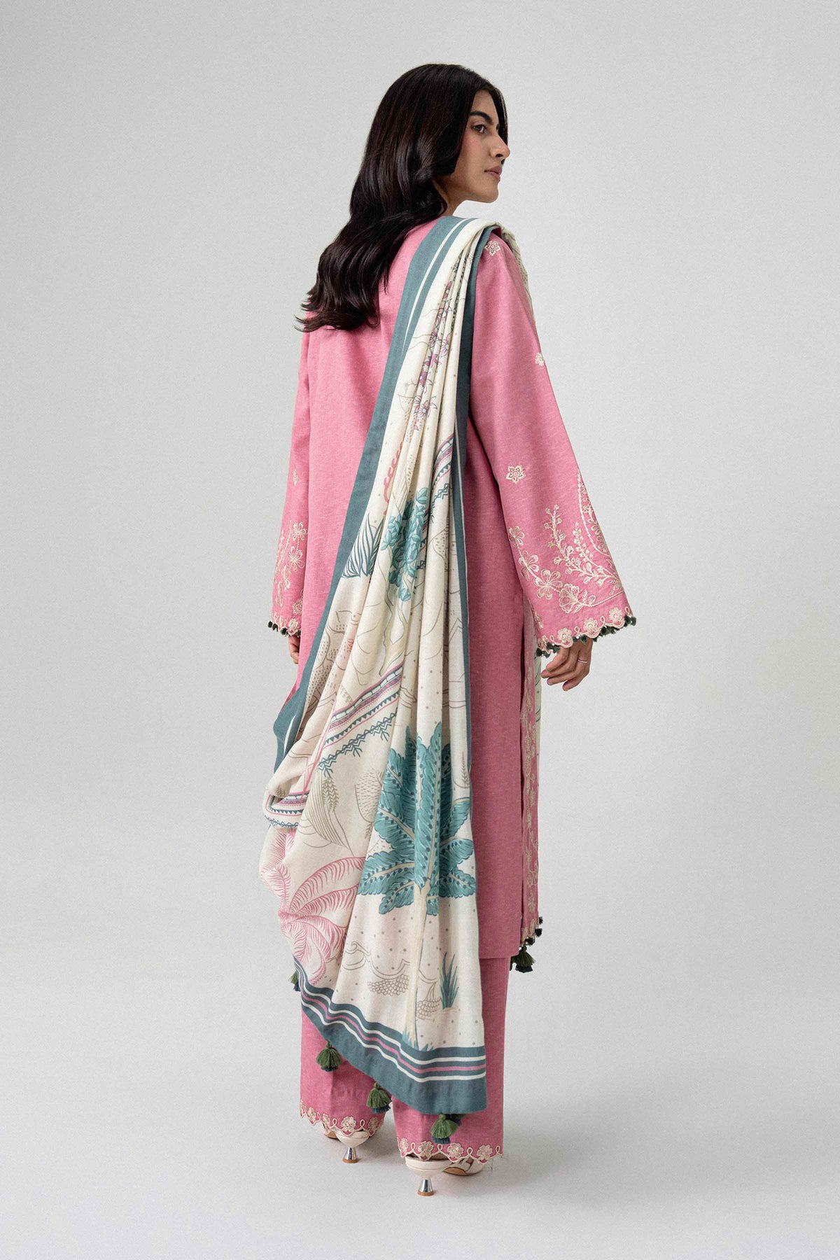 3 Piece - Printed Embroidered Suit - U3PE-NISHA26WV1-219