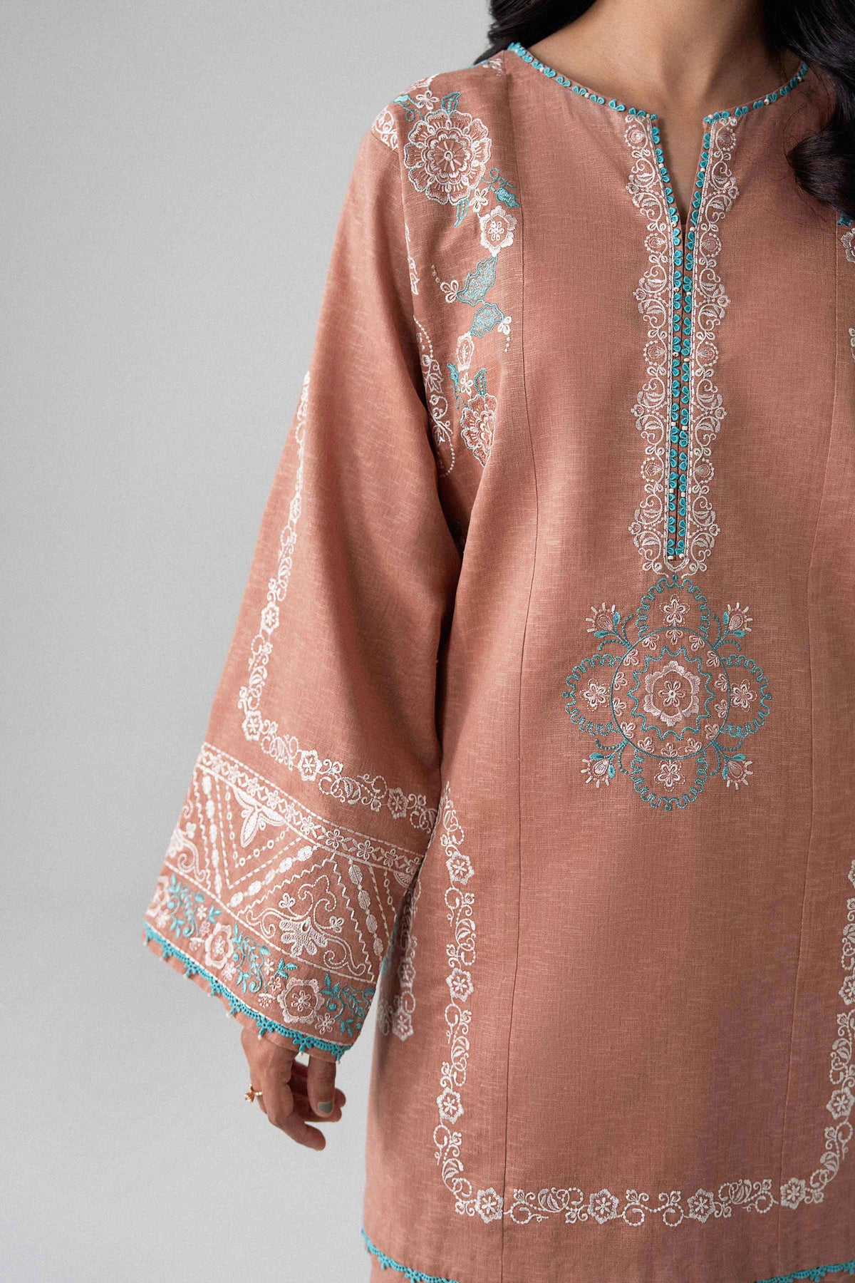 3 Piece - Printed Embroidered Suit - U3PE-NISHA26WV1-220