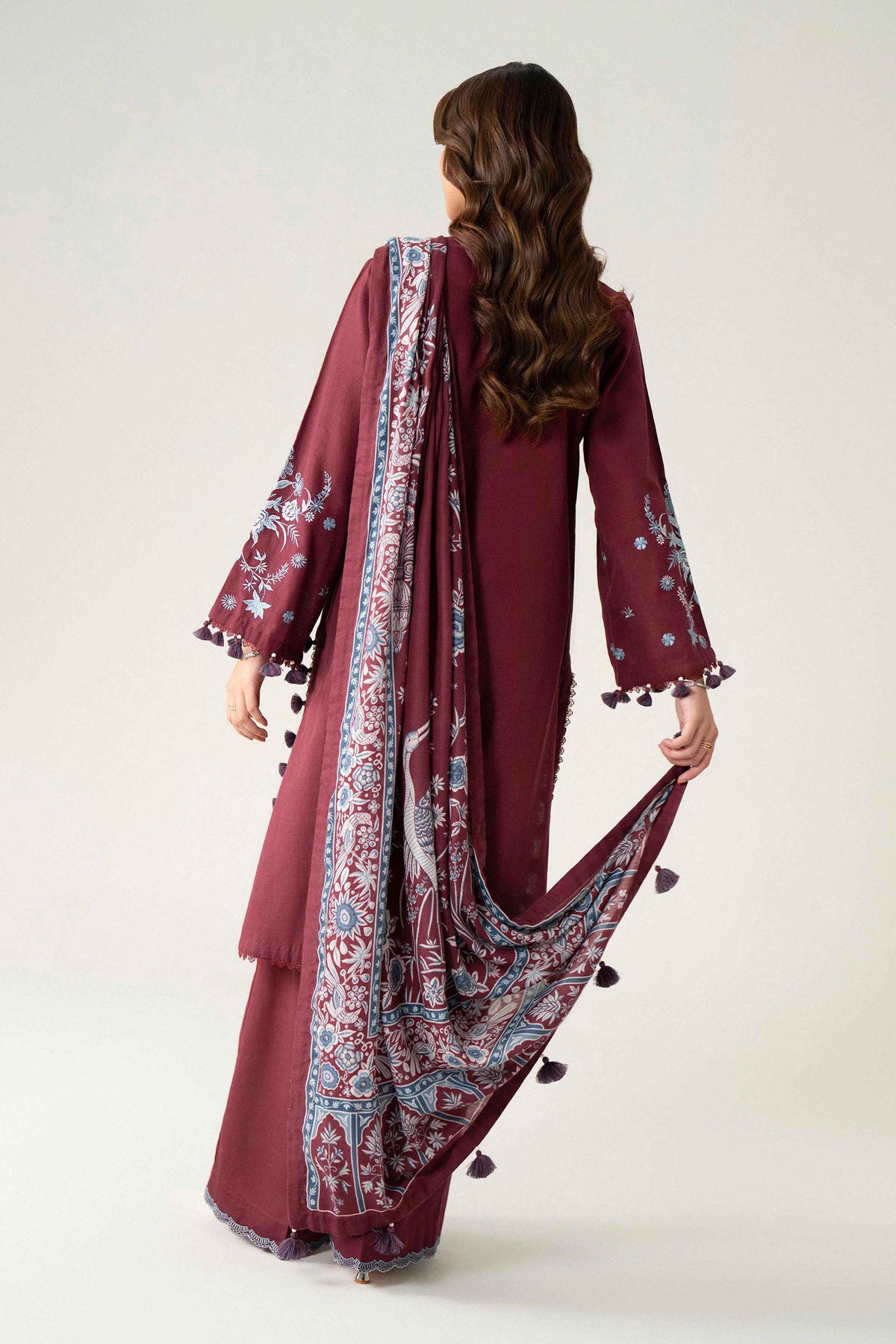 3 Piece - Printed Embroidered Suit - U3PE-NISHA26WV1-228