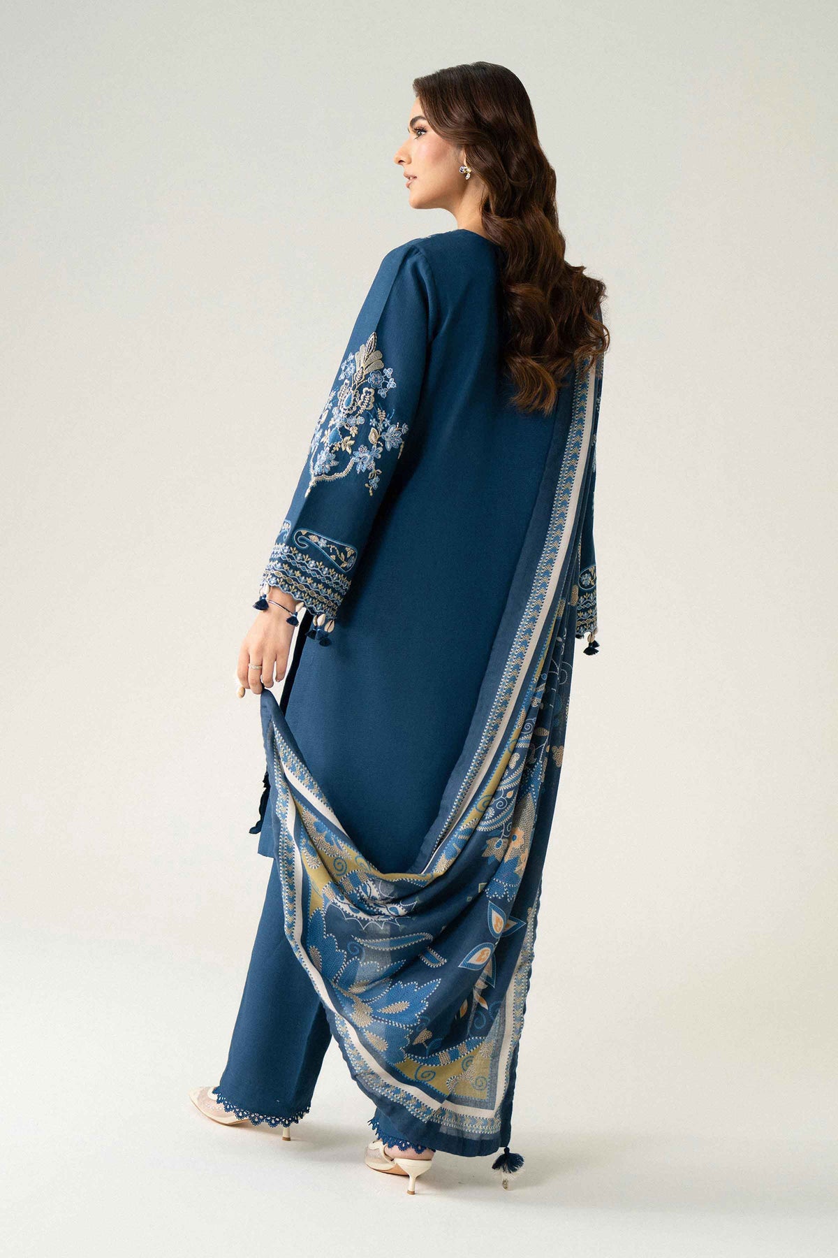 3 Piece - Printed Embroidered Suit - U3PE-NISHA26WV1-229