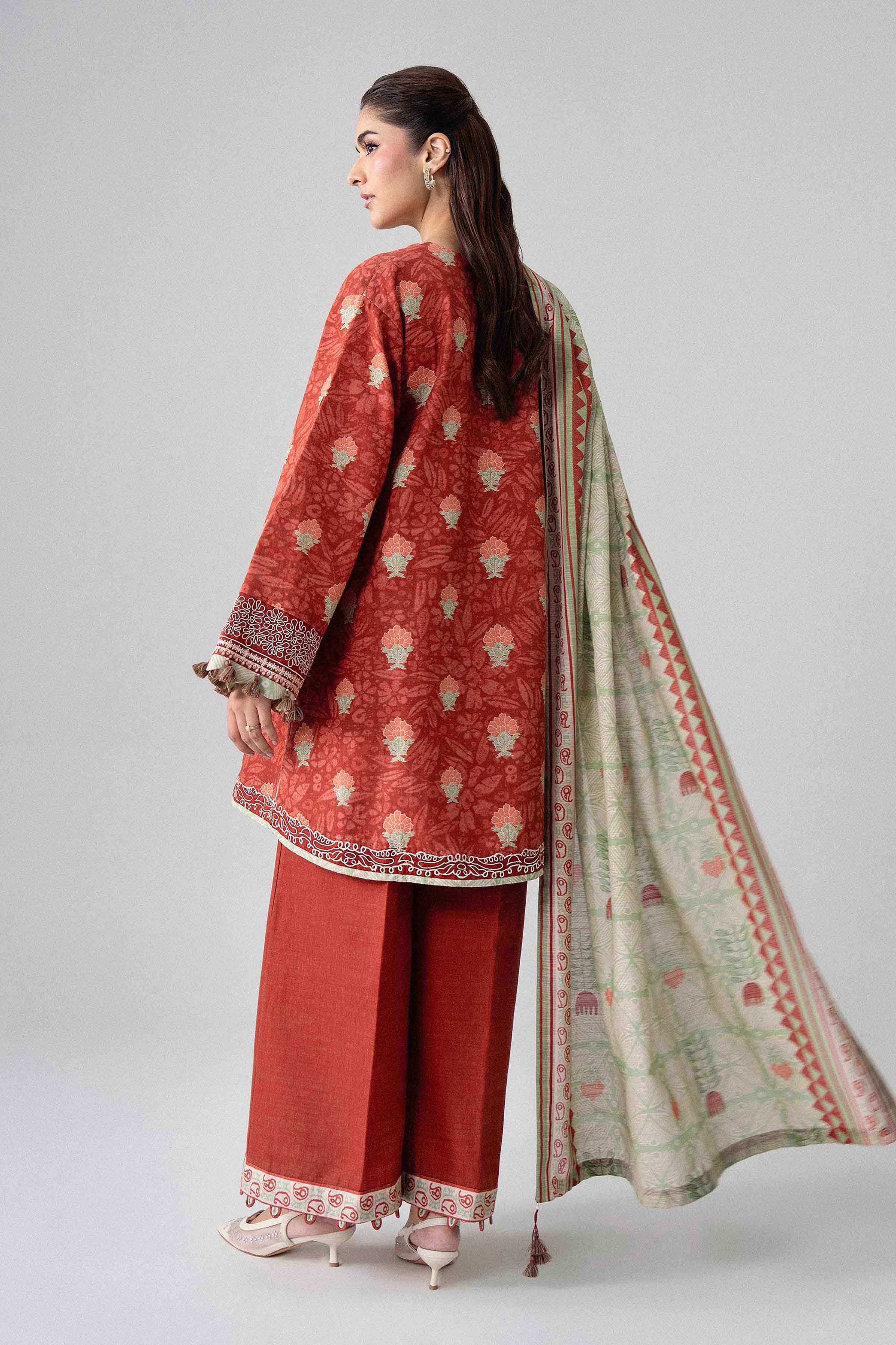 3 Piece - Printed Embroidered Suit - U3PE-NISHA26WV1-25 for Women - Unstitched Collection | Nishat | Shop Online