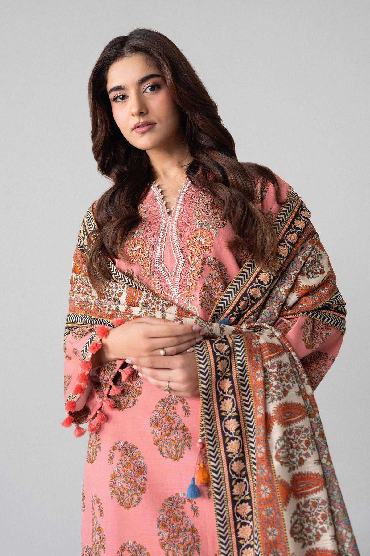 3 Piece - Printed Embroidered Suit - U3PE-NISHA26WV1-26 for Women - Unstitched Collection | Nishat | Shop Online