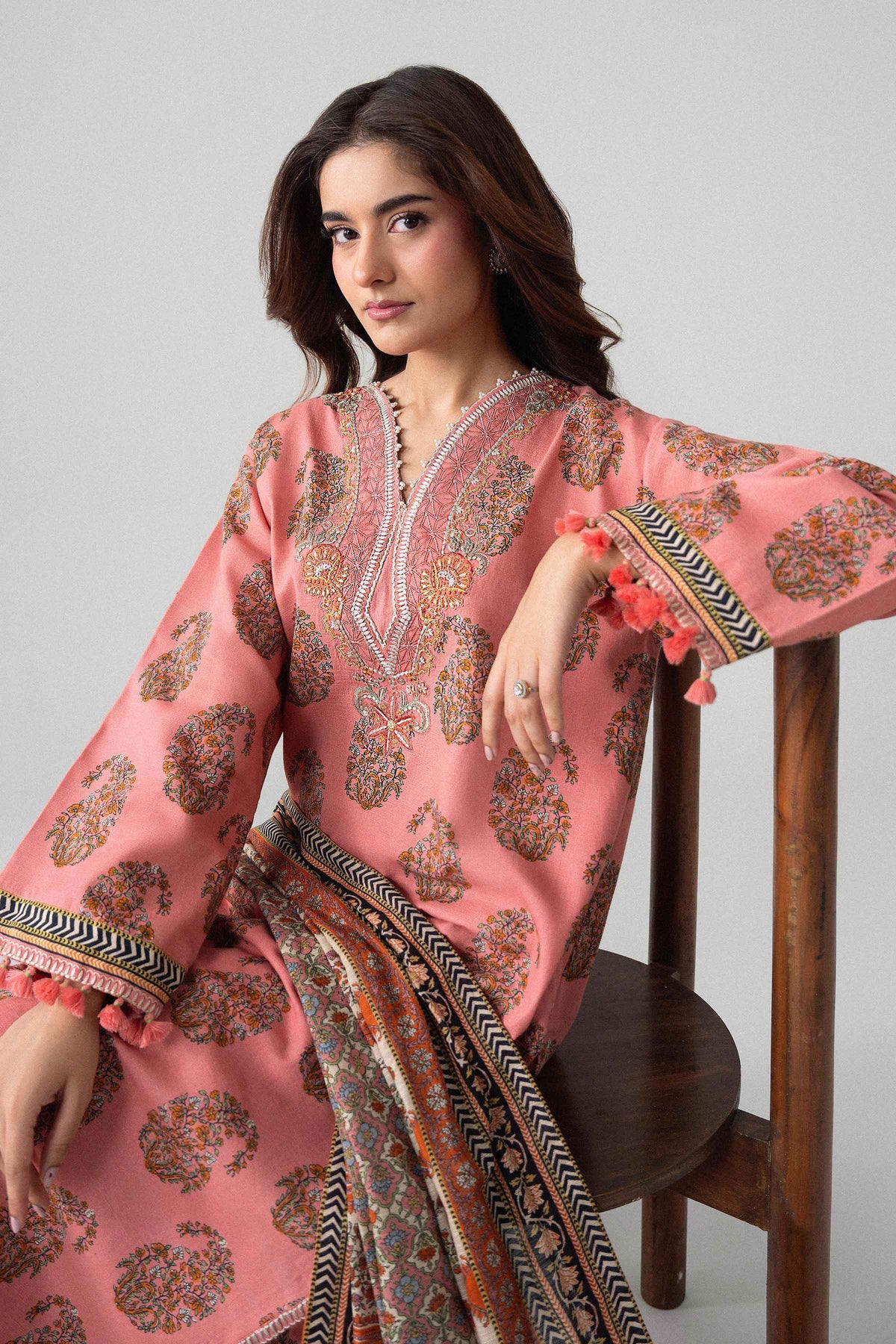 3 Piece - Printed Embroidered Suit - U3PE-NISHA26WV1-26 for Women - Unstitched Collection | Nishat | Shop Online