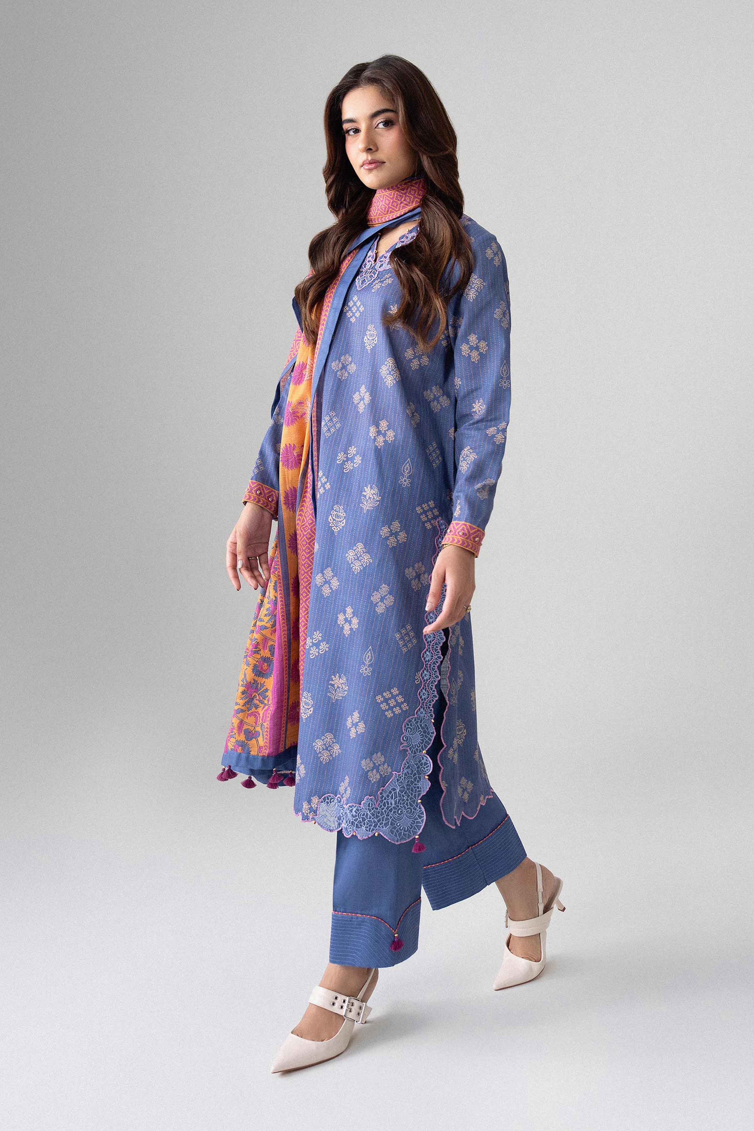 3 Piece - Printed Embroidered Suit - U3PE-NISHA26WV1-27 for Women - Unstitched Collection | Nishat | Shop Online