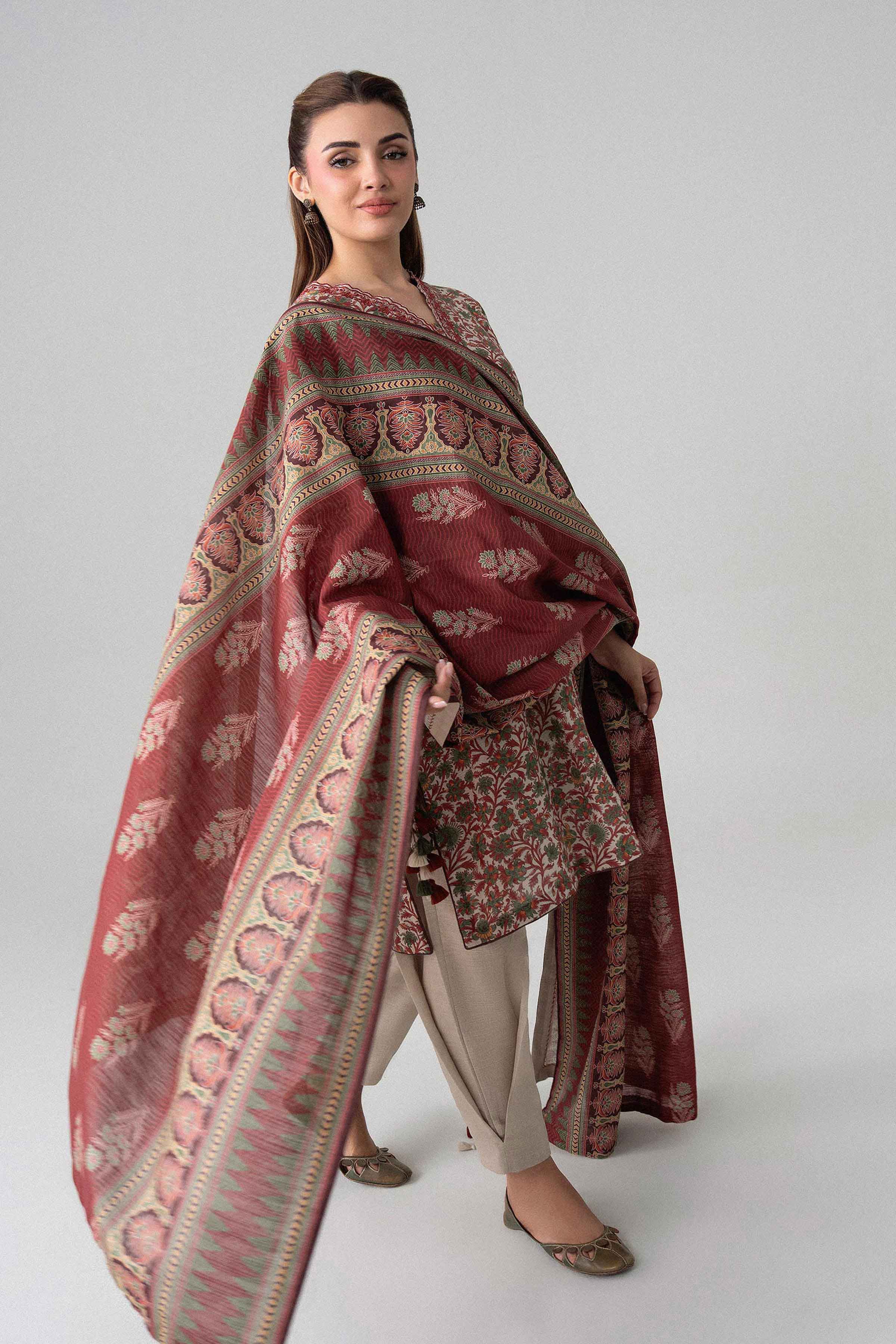 3 Piece - Printed Embroidered Suit - U3PE-NISHA26WV1-29 for Women - Unstitched Collection | Nishat | Shop Online