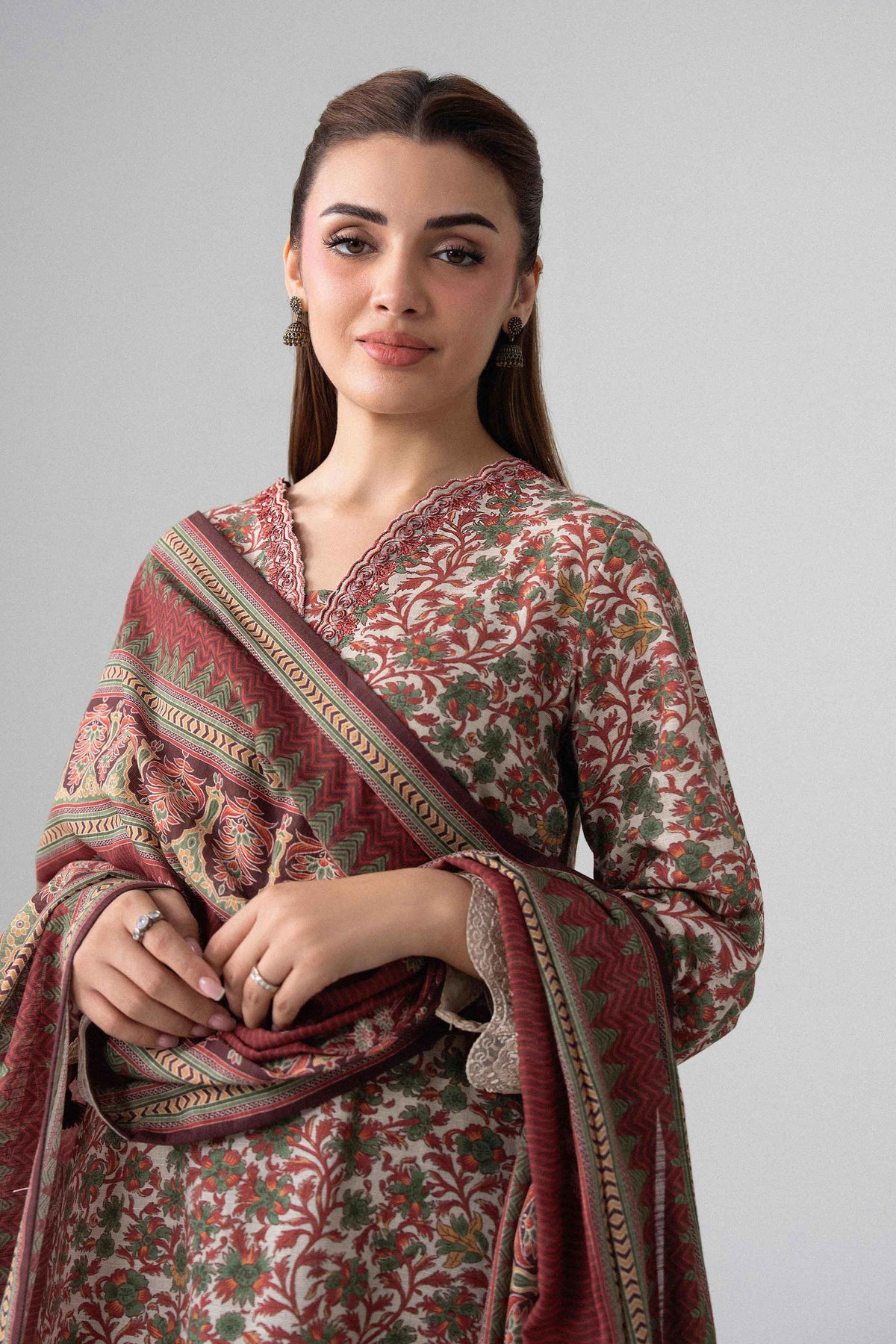 3 Piece - Printed Embroidered Suit - U3PE-NISHA26WV1-29 for Women - Unstitched Collection | Nishat | Shop Online