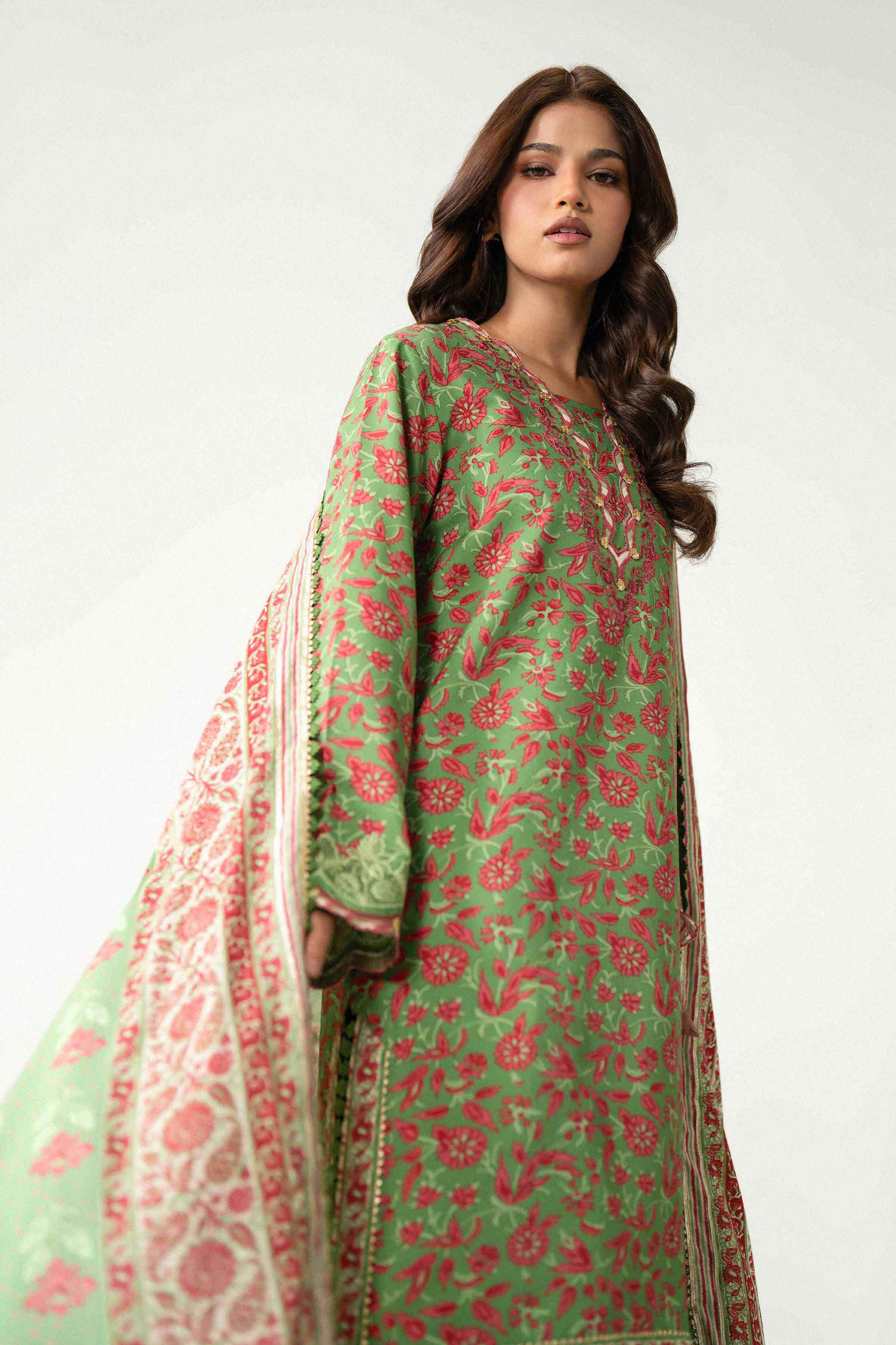 3 Piece - Printed Embroidered Suit - U3PE-NISHA26WV1-3 for Women - Unstitched Collection | Nishat | Shop Online