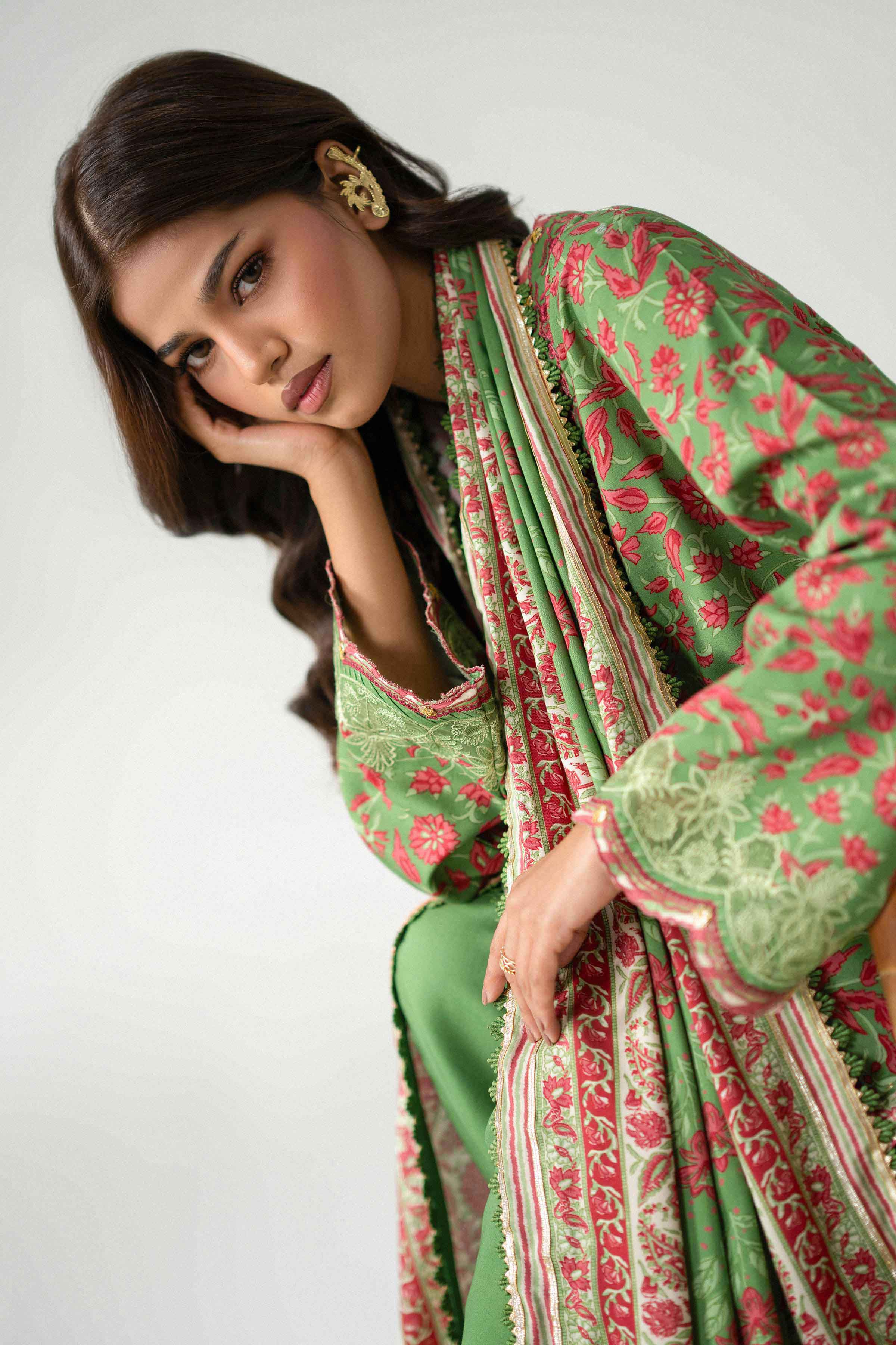 3 Piece - Printed Embroidered Suit - U3PE-NISHA26WV1-3 for Women - Unstitched Collection | Nishat | Shop Online
