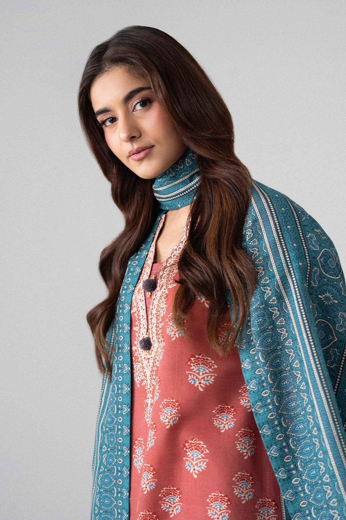 3 Piece - Printed Embroidered Suit - U3PE-NISHA26WV1-30 for Women - Unstitched Collection | Nishat | Shop Online