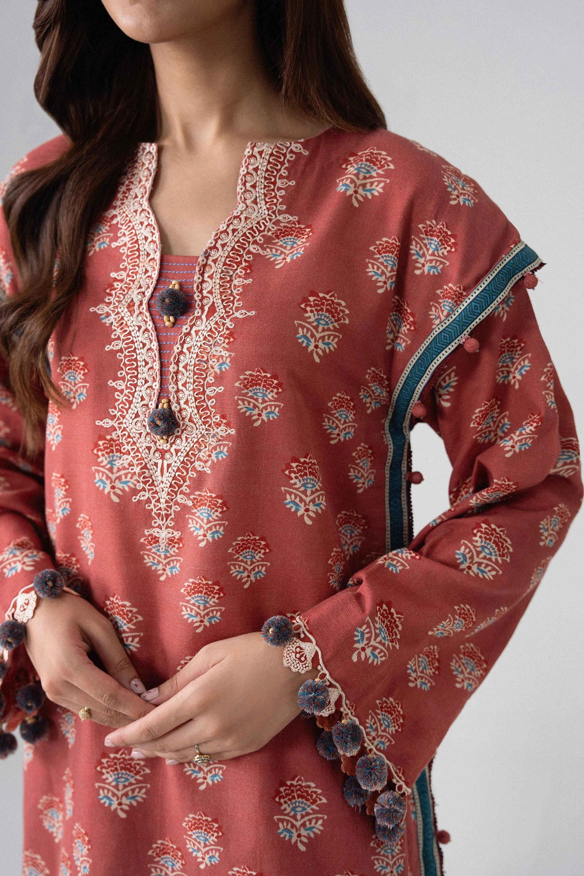 3 Piece - Printed Embroidered Suit - U3PE-NISHA26WV1-30 for Women - Unstitched Collection | Nishat | Shop Online