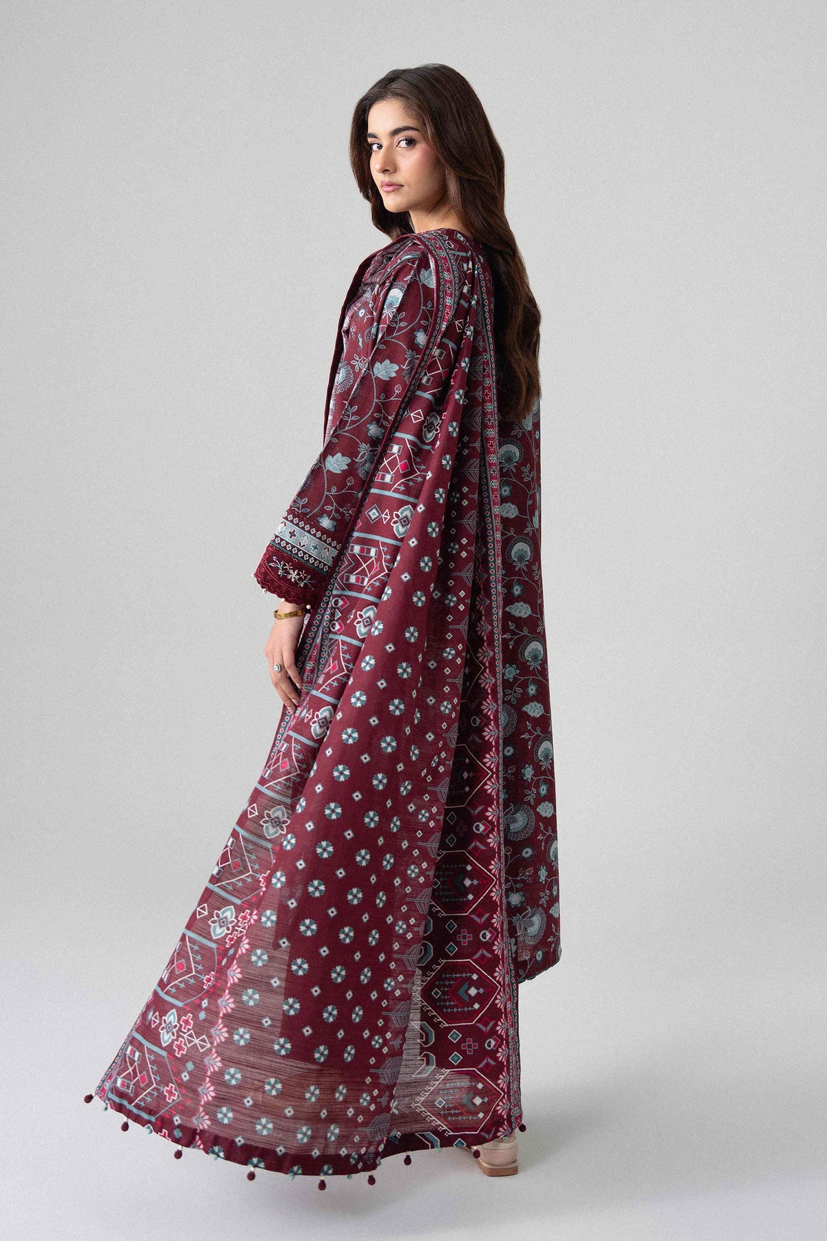 3 Piece - Printed Embroidered Suit - U3PE-NISHA26WV1-31 for Women - Unstitched Collection | Nishat | Shop Online