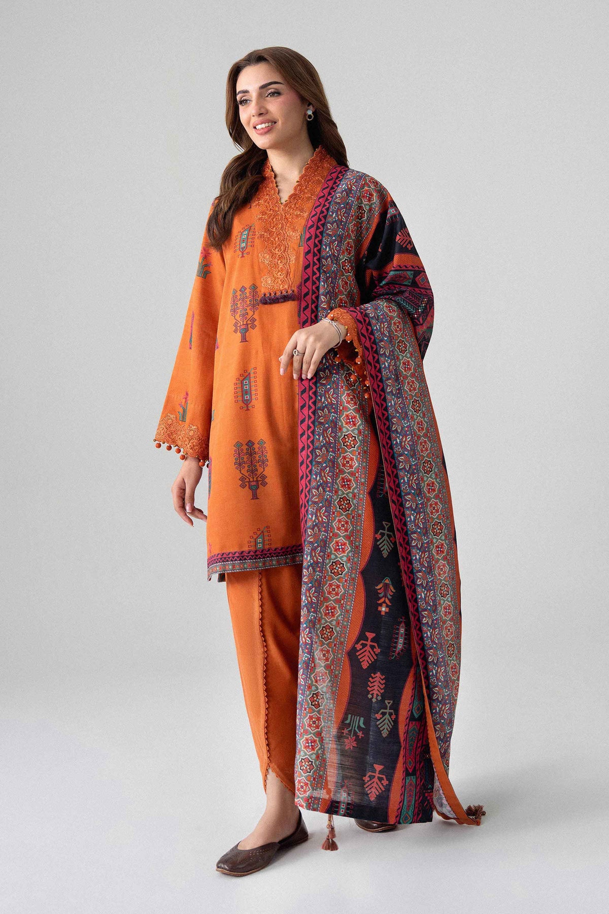 3 Piece - Printed Embroidered Suit - U3PE-NISHA26WV1-32 for Women - Unstitched Collection | Nishat | Shop Online