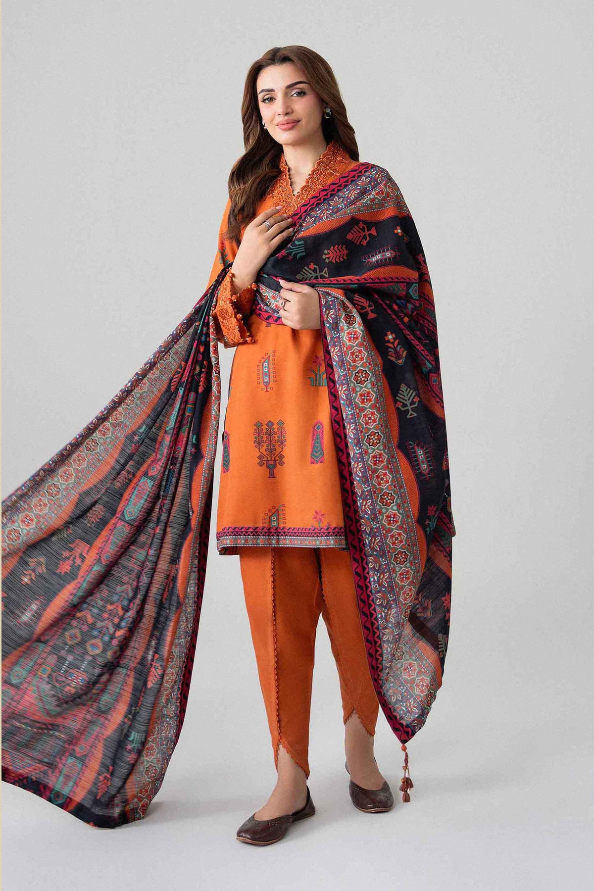 3 Piece - Printed Embroidered Suit - U3PE-NISHA26WV1-32 for Women - Unstitched Collection | Nishat | Shop Online