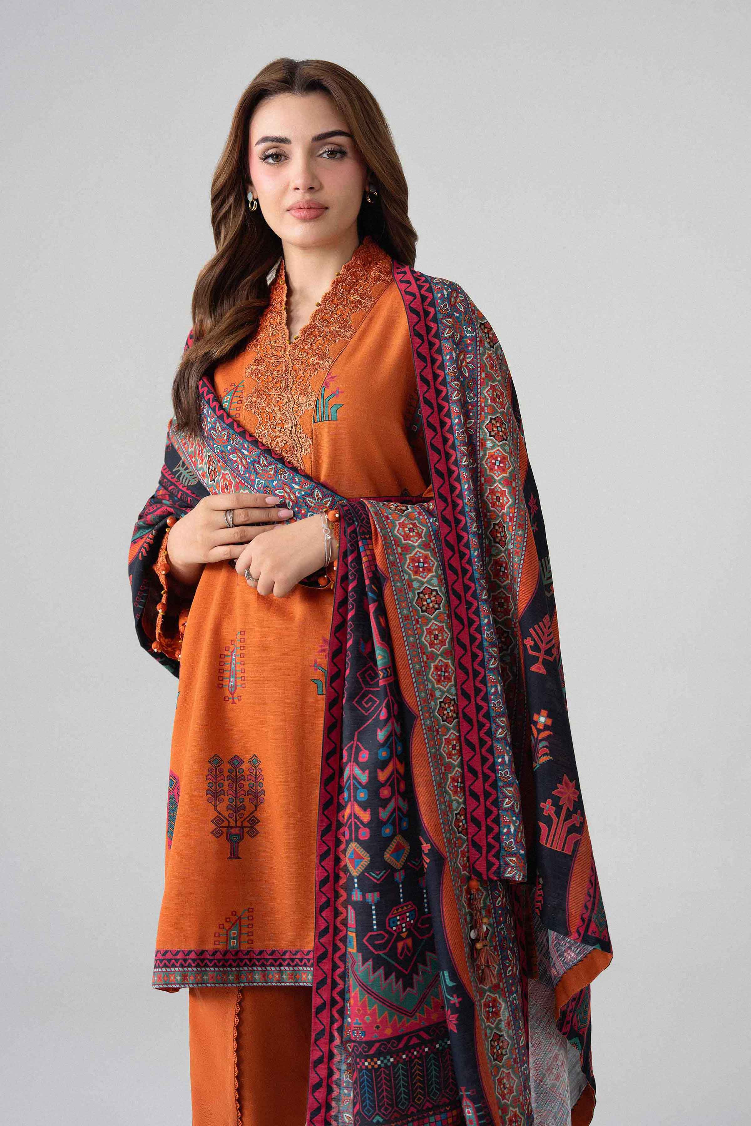 3 Piece - Printed Embroidered Suit - U3PE-NISHA26WV1-32 for Women - Unstitched Collection | Nishat | Shop Online
