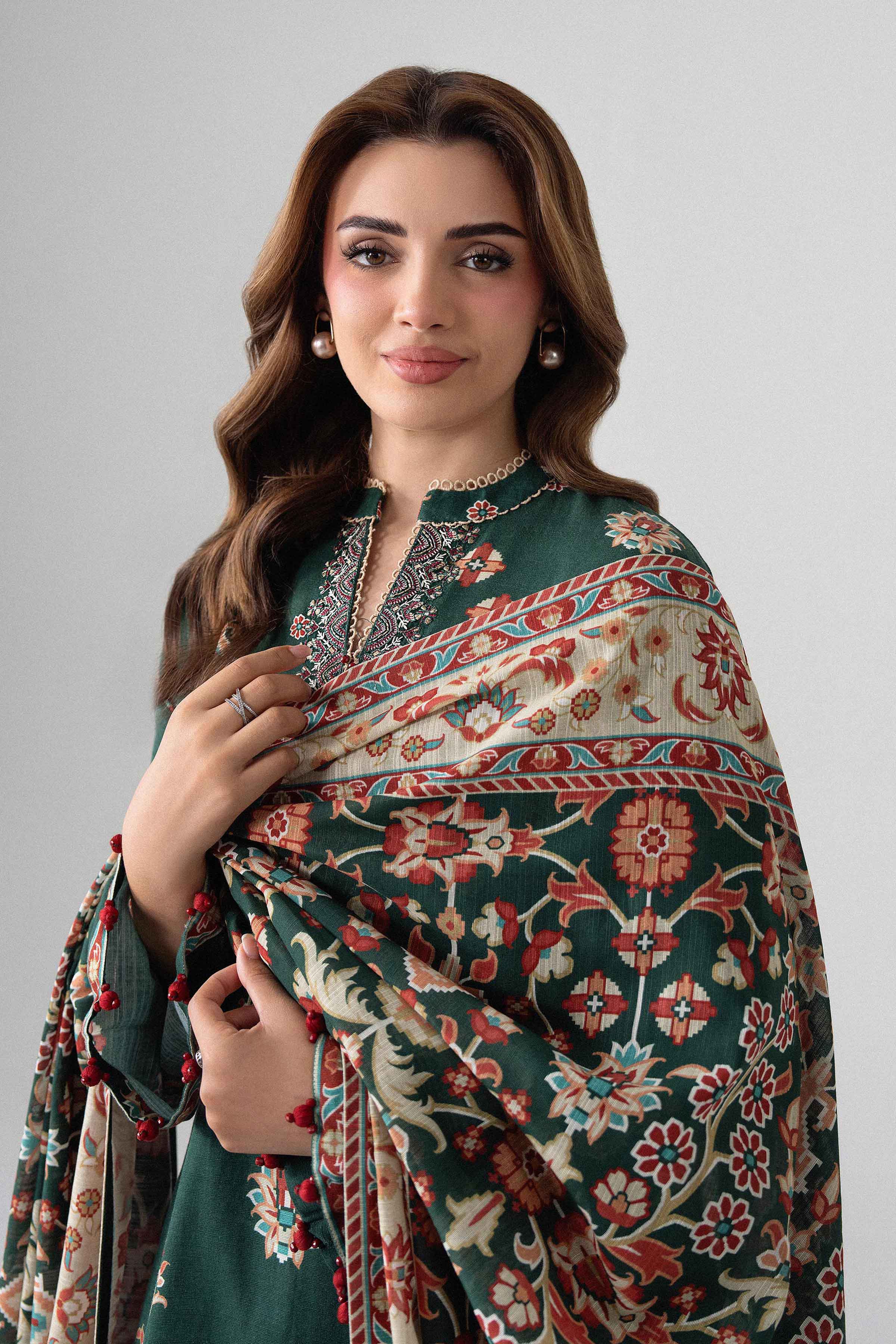 3 Piece - Printed Embroidered Suit - U3PE-NISHA26WV1-34 for Women - Unstitched Collection | Nishat | Shop Online