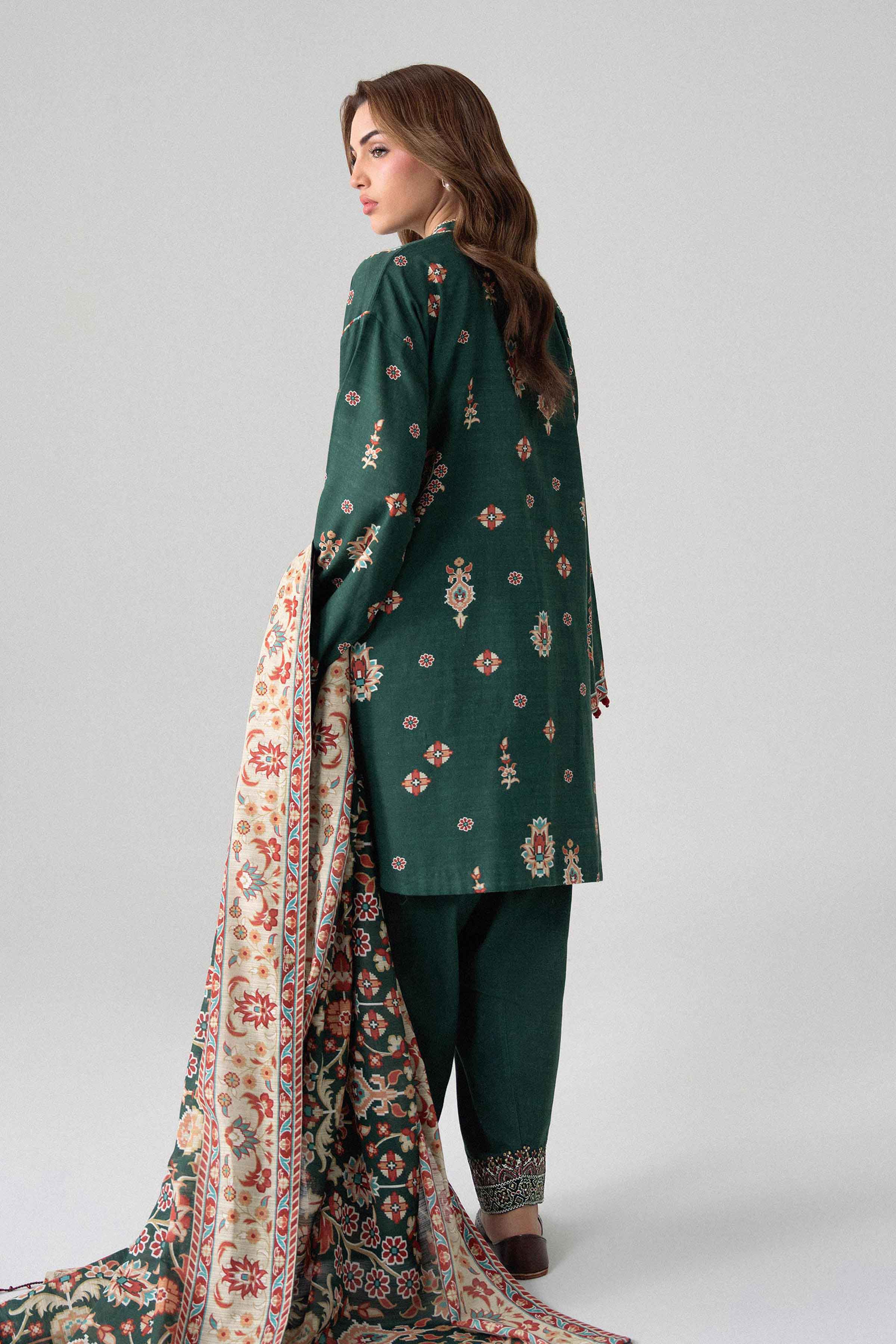 3 Piece - Printed Embroidered Suit - U3PE-NISHA26WV1-34 for Women - Unstitched Collection | Nishat | Shop Online