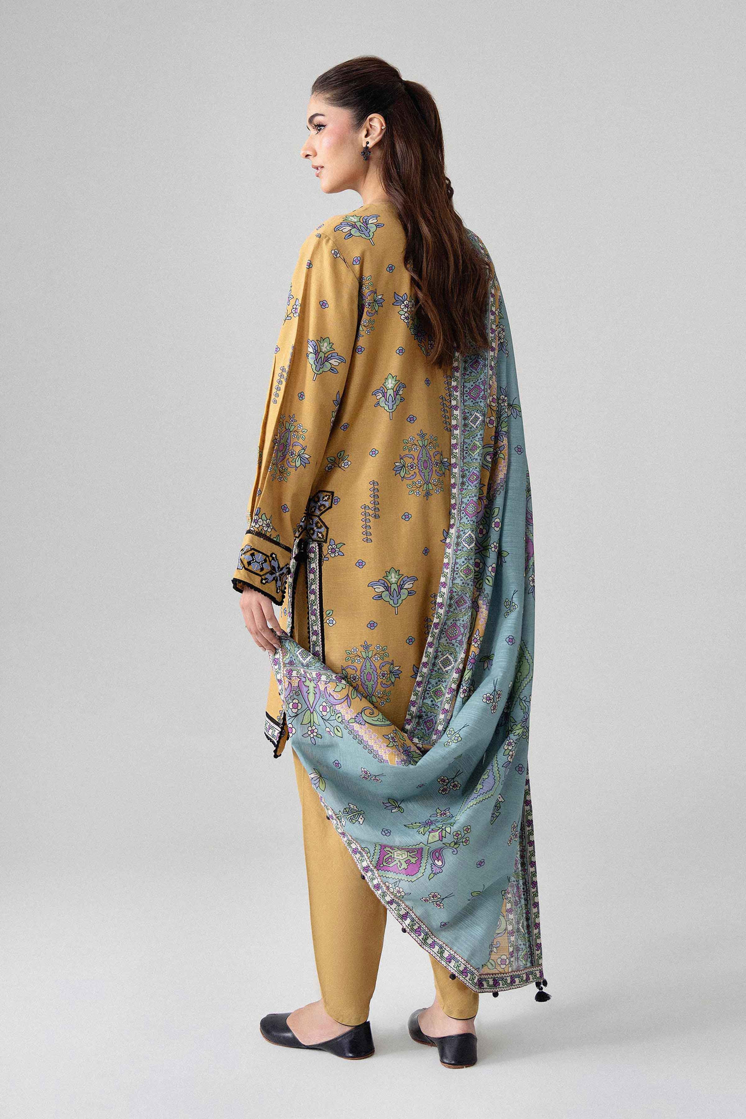 3 Piece - Printed Embroidered Suit - U3PE-NISHA26WV1-35 for Women - Unstitched Collection | Nishat | Shop Online