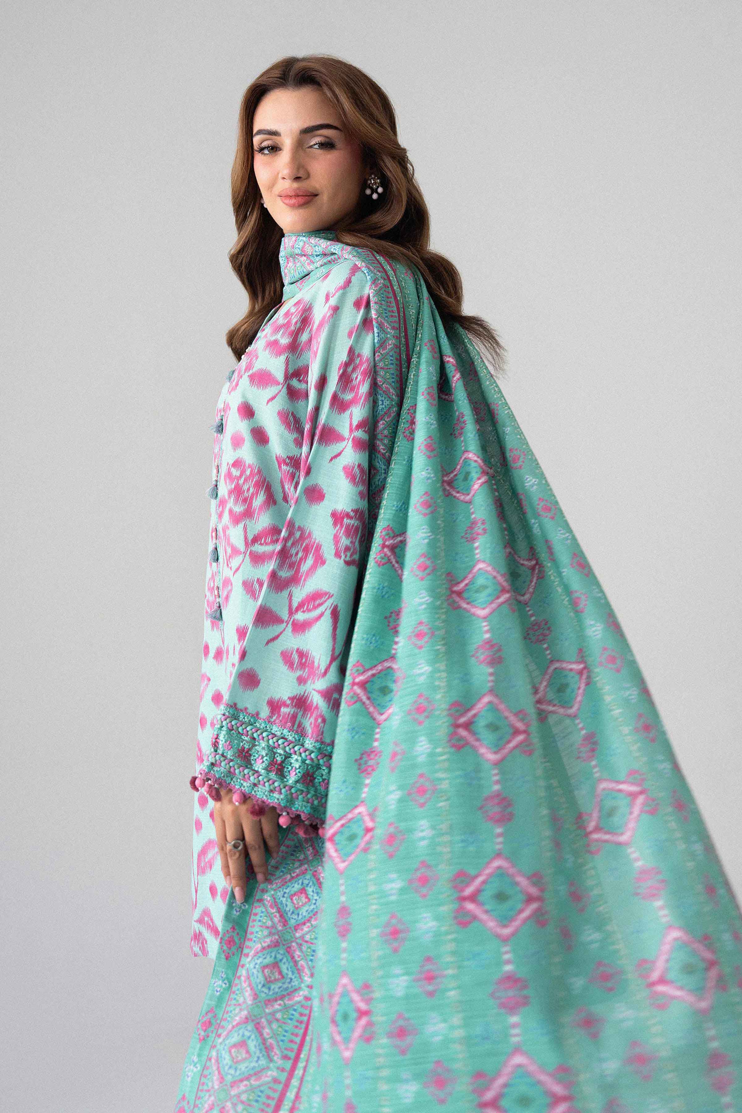 3 Piece - Printed Embroidered Suit - U3PE-NISHA26WV1-36 for Women - Unstitched Collection | Nishat | Shop Online