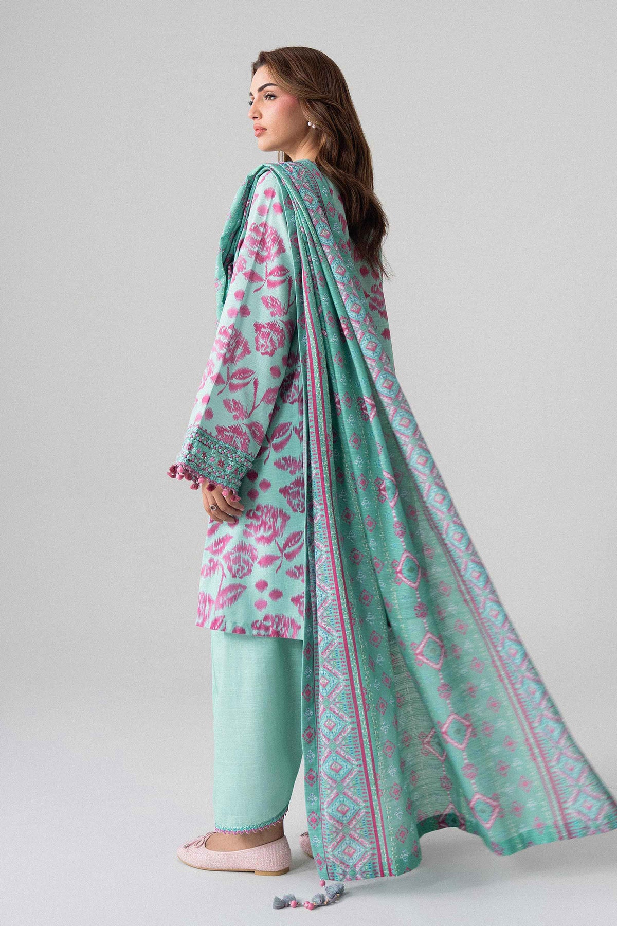 3 Piece - Printed Embroidered Suit - U3PE-NISHA26WV1-36 for Women - Unstitched Collection | Nishat | Shop Online