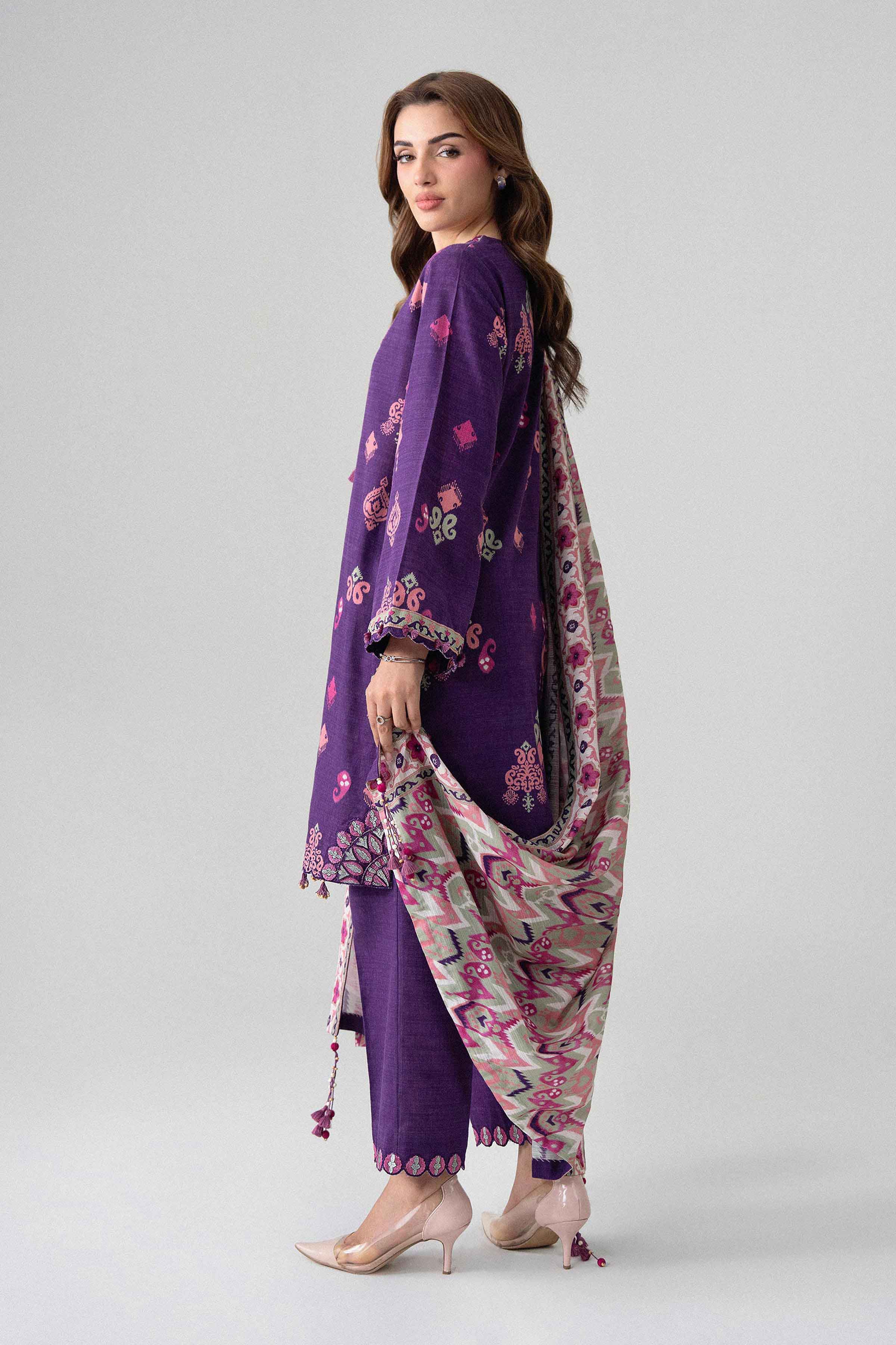 3 Piece - Printed Embroidered Suit - U3PE-NISHA26WV1-37 for Women - Unstitched Collection | Nishat | Shop Online