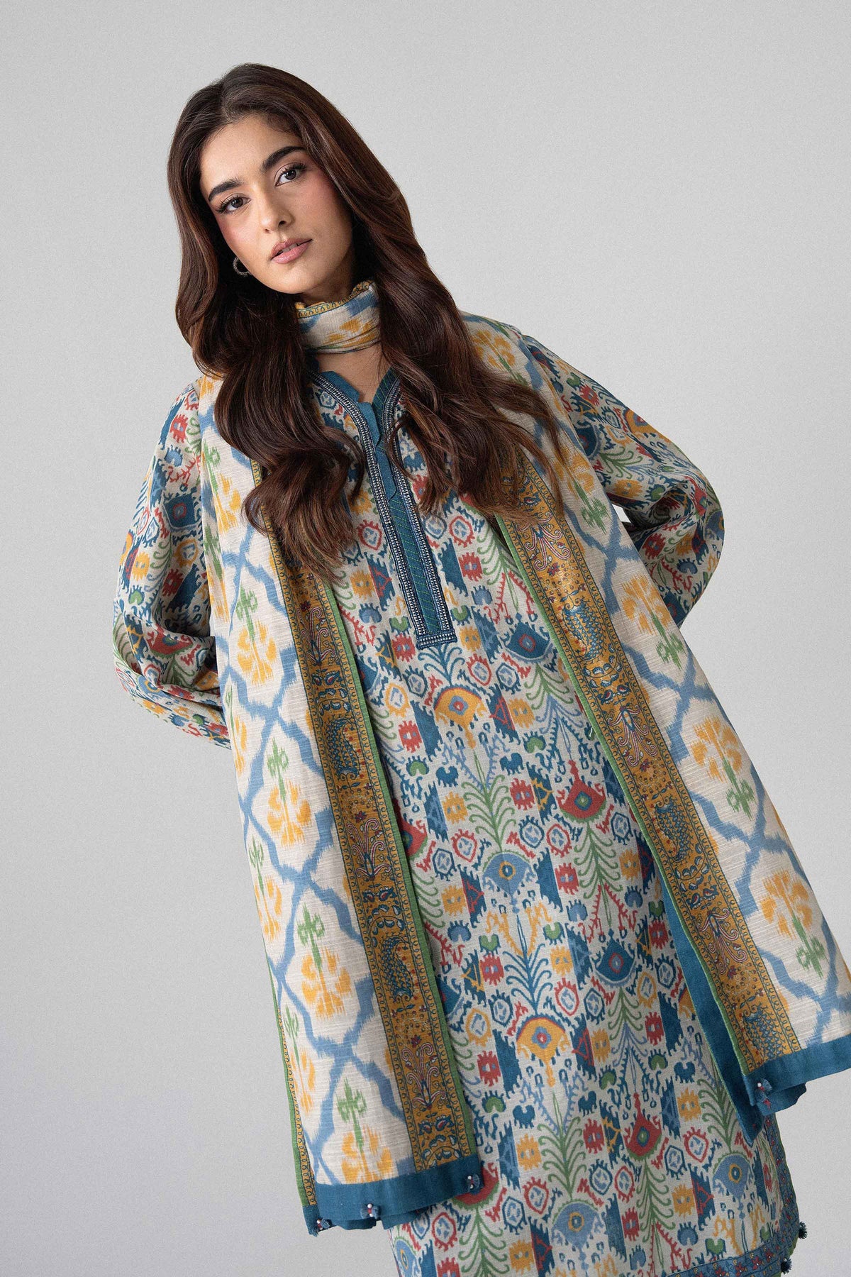 3 Piece - Printed Embroidered Suit - U3PE-NISHA26WV1-39 for Women - Unstitched Collection | Nishat | Shop Online
