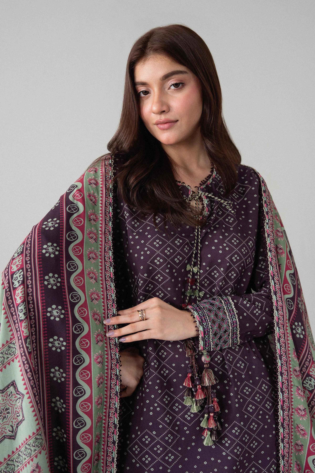 3 Piece - Printed Embroidered Suit - U3PE-NISHA26WV1-4 for Women - Unstitched Collection | Nishat | Shop Online