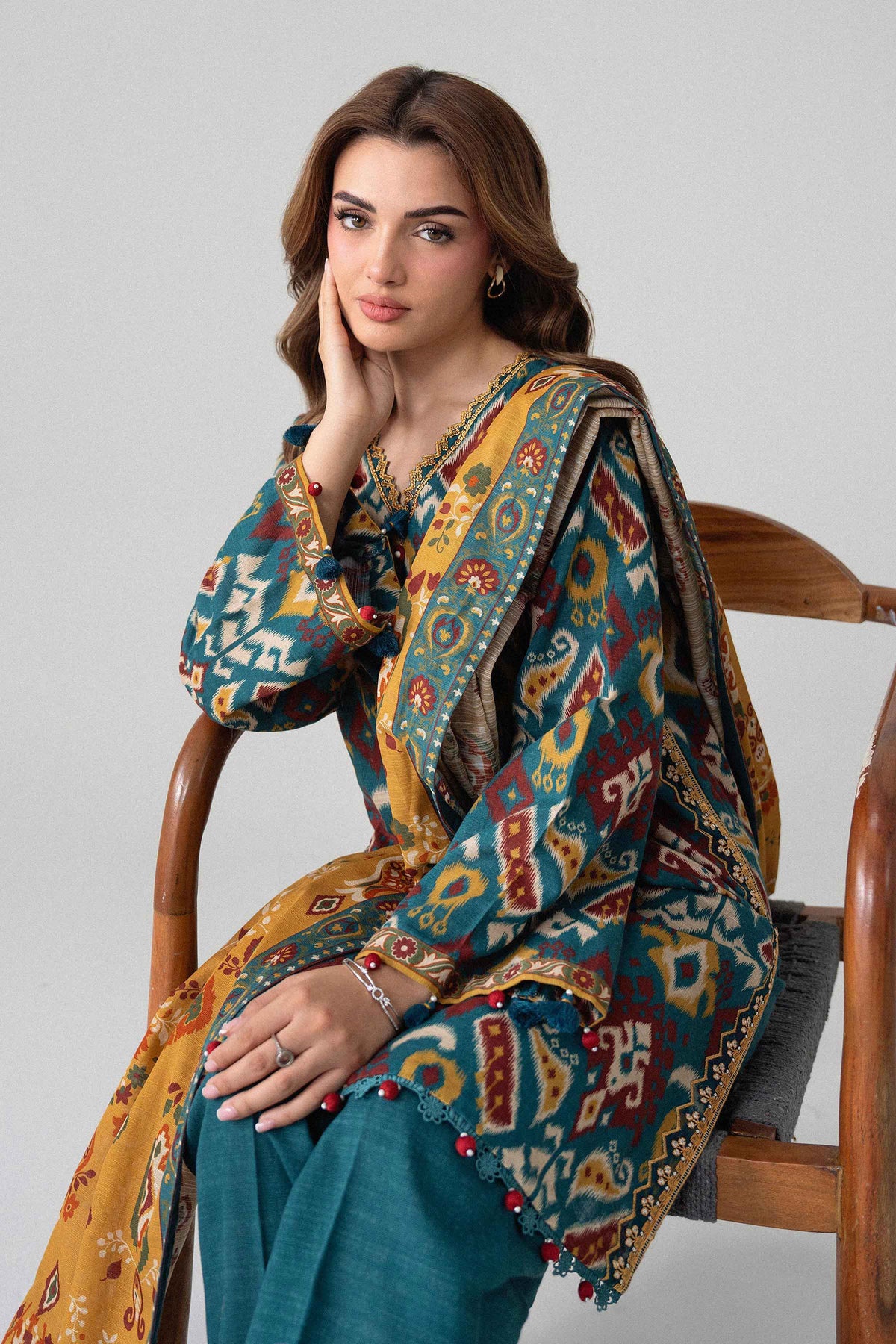 3 Piece - Printed Embroidered Suit - U3PE-NISHA26WV1-40 for Women - Unstitched Collection | Nishat | Shop Online