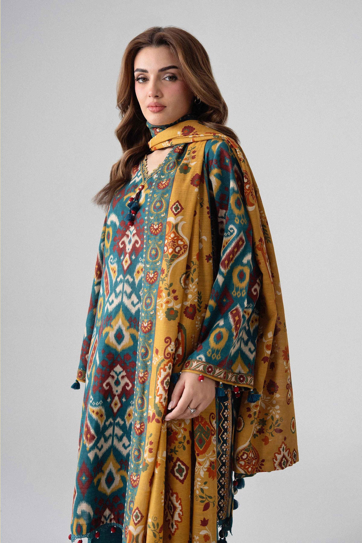 3 Piece - Printed Embroidered Suit - U3PE-NISHA26WV1-40 for Women - Unstitched Collection | Nishat | Shop Online