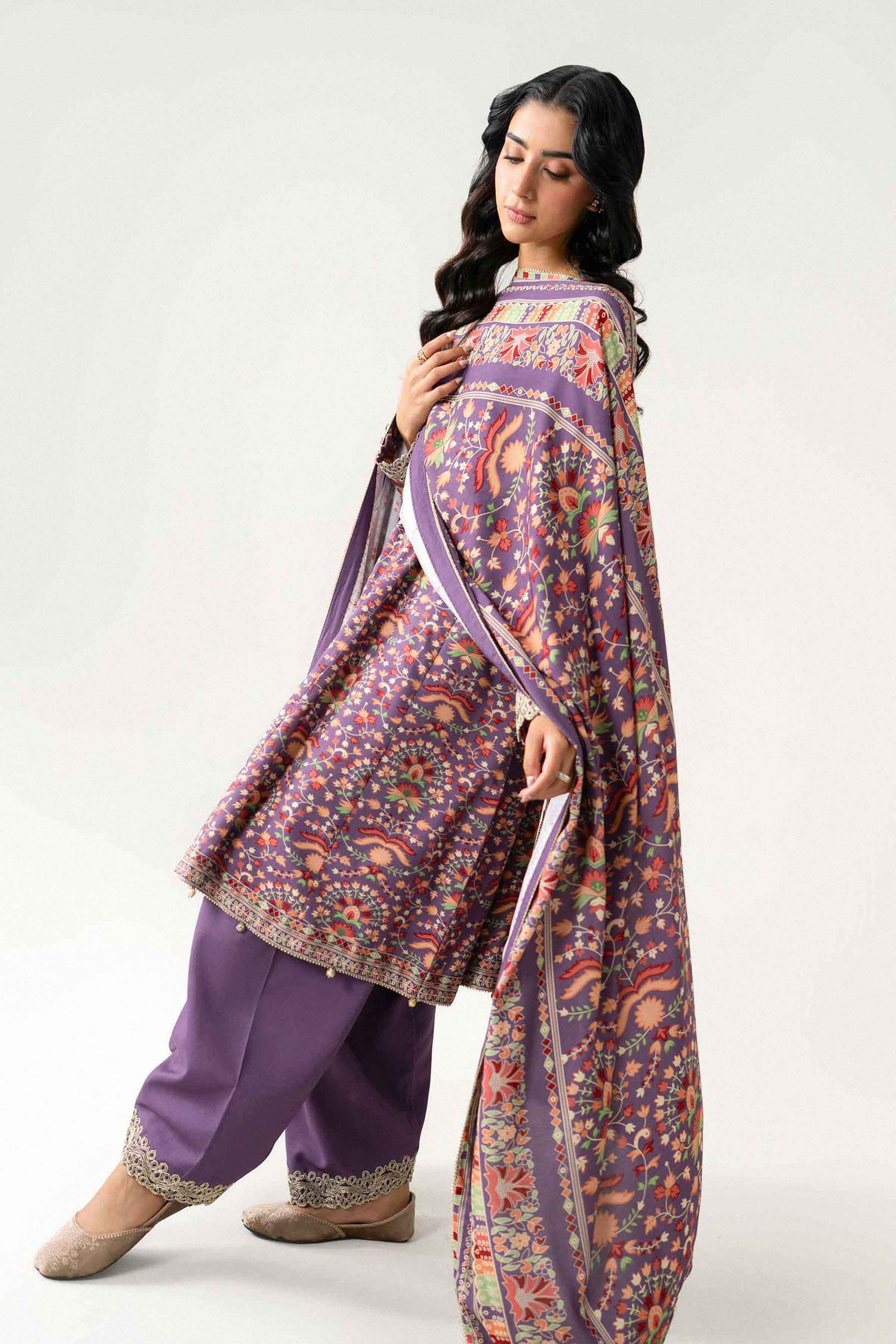 3 Piece - Printed Embroidered Suit - U3PE-NISHA26WV1-41 for Women - Unstitched Collection | Nishat | Shop Online