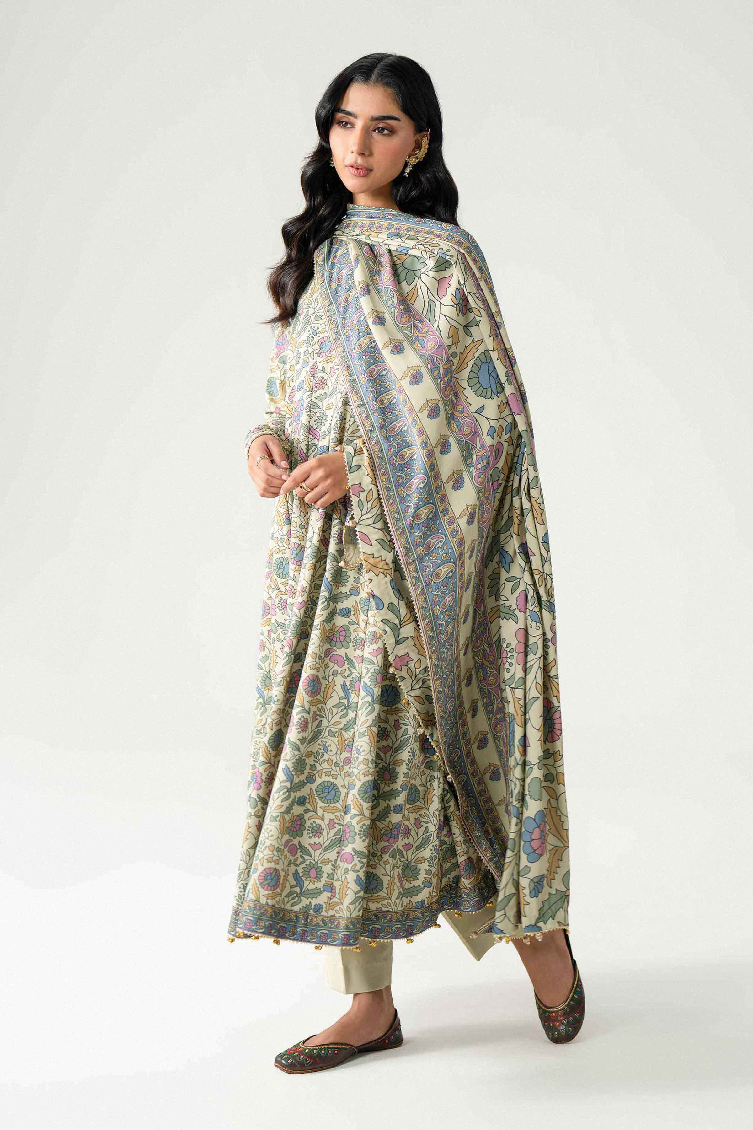 3 Piece - Printed Embroidered Suit - U3PE-NISHA26WV1-42 for Women - Unstitched Collection | Nishat | Shop Online