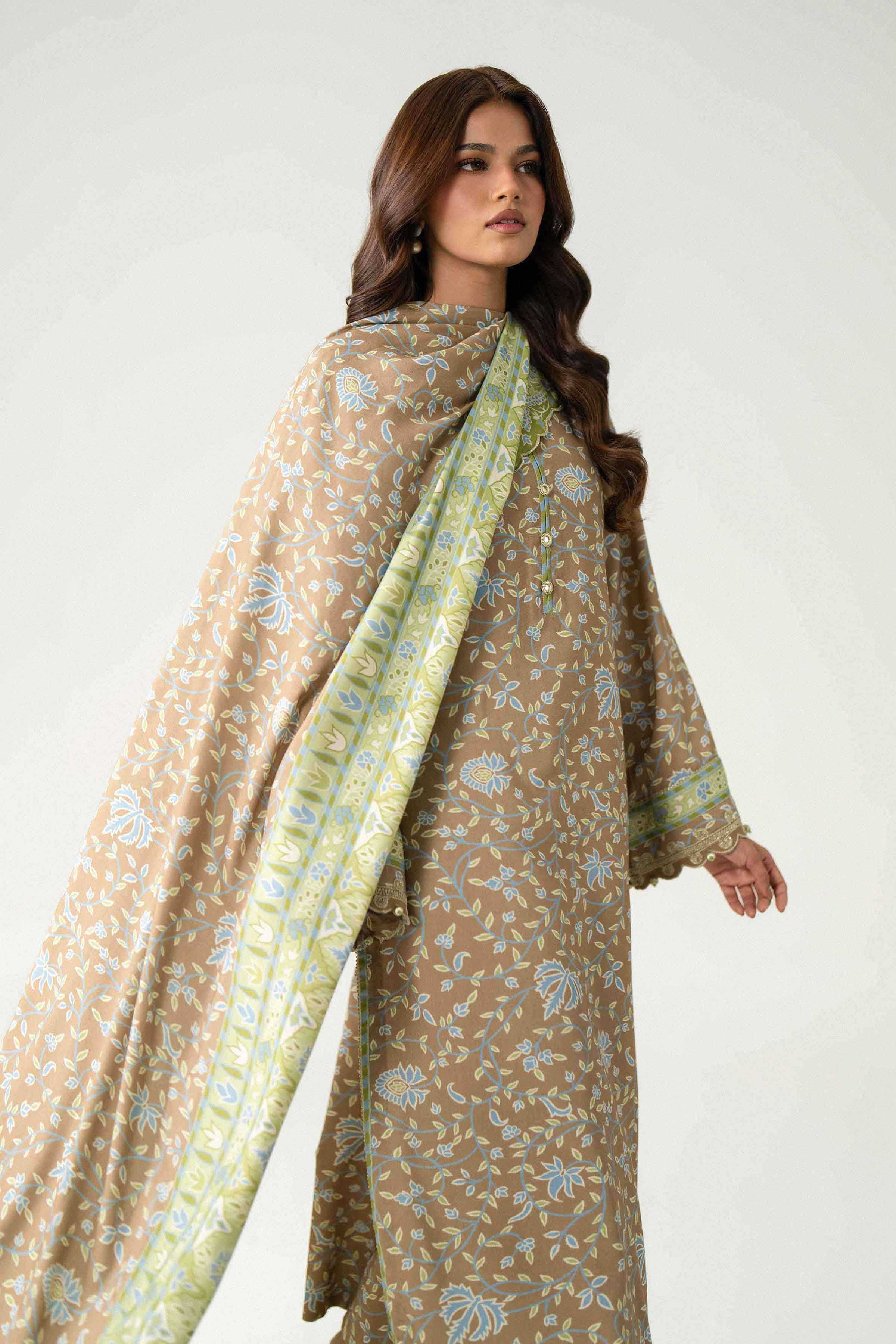 3 Piece - Printed Embroidered Suit - U3PE-NISHA26WV1-44 for Women - Unstitched Collection | Nishat | Shop Online