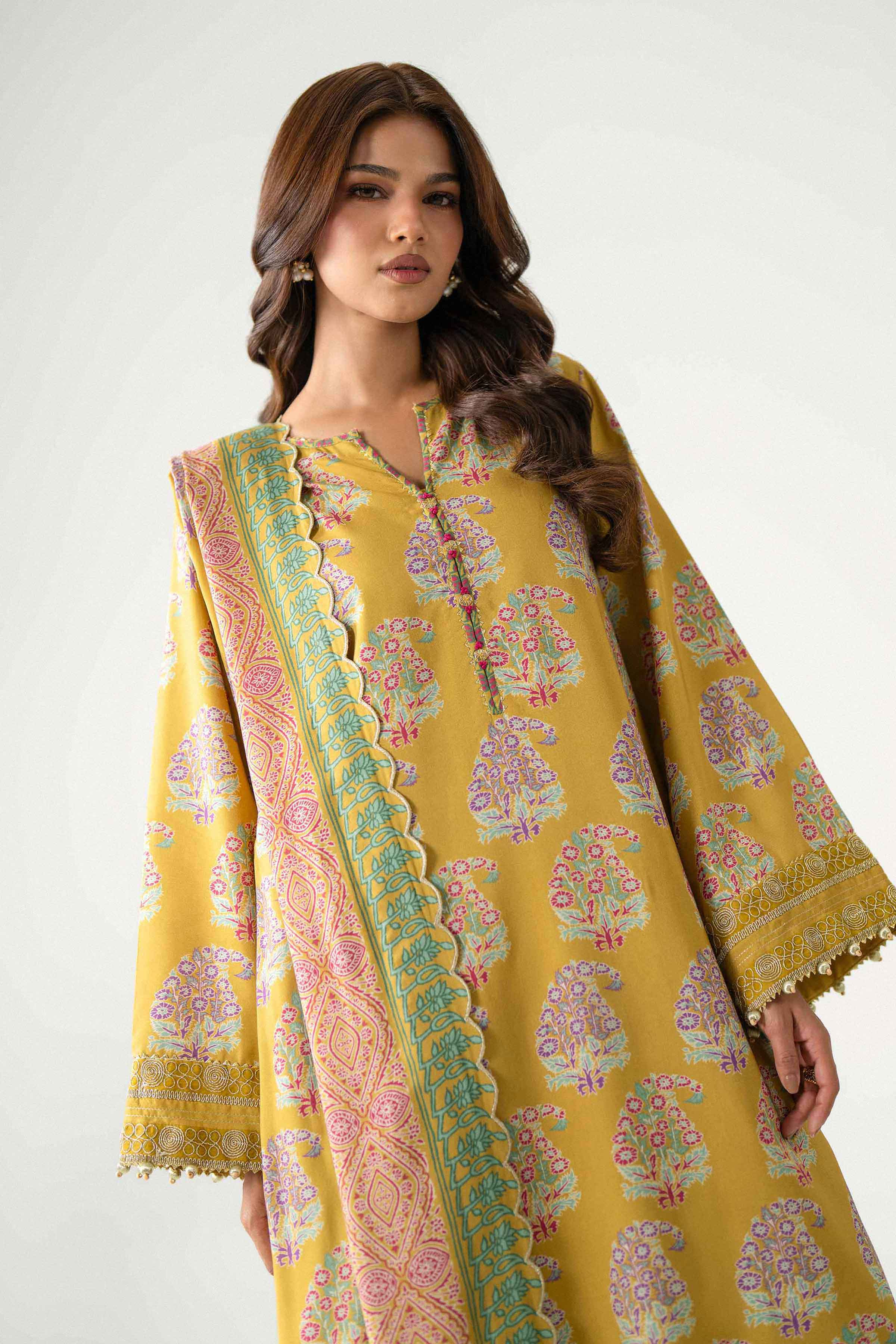 3 Piece - Printed Embroidered Suit - U3PE-NISHA26WV1-45 for Women - Unstitched Collection | Nishat | Shop Online