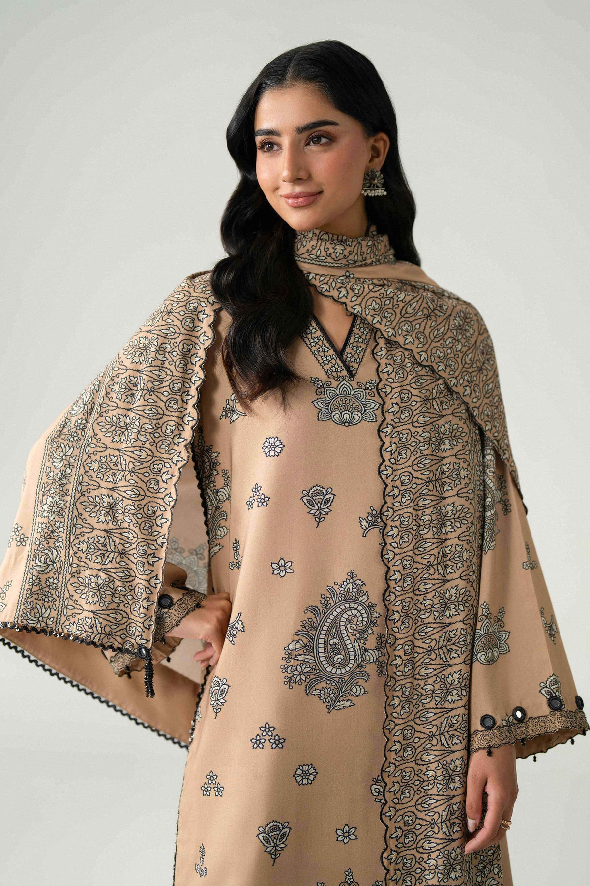 3 Piece - Printed Embroidered Suit - U3PE-NISHA26WV1-46 for Women - Unstitched Collection | Nishat | Shop Online