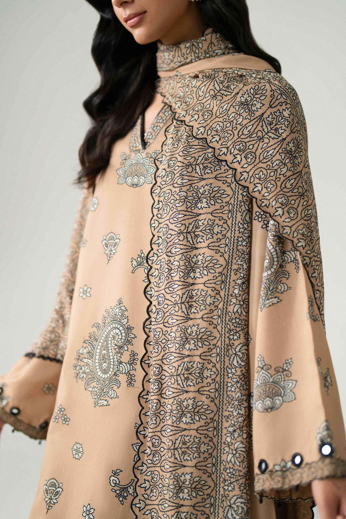 3 Piece - Printed Embroidered Suit - U3PE-NISHA26WV1-46 for Women - Unstitched Collection | Nishat | Shop Online