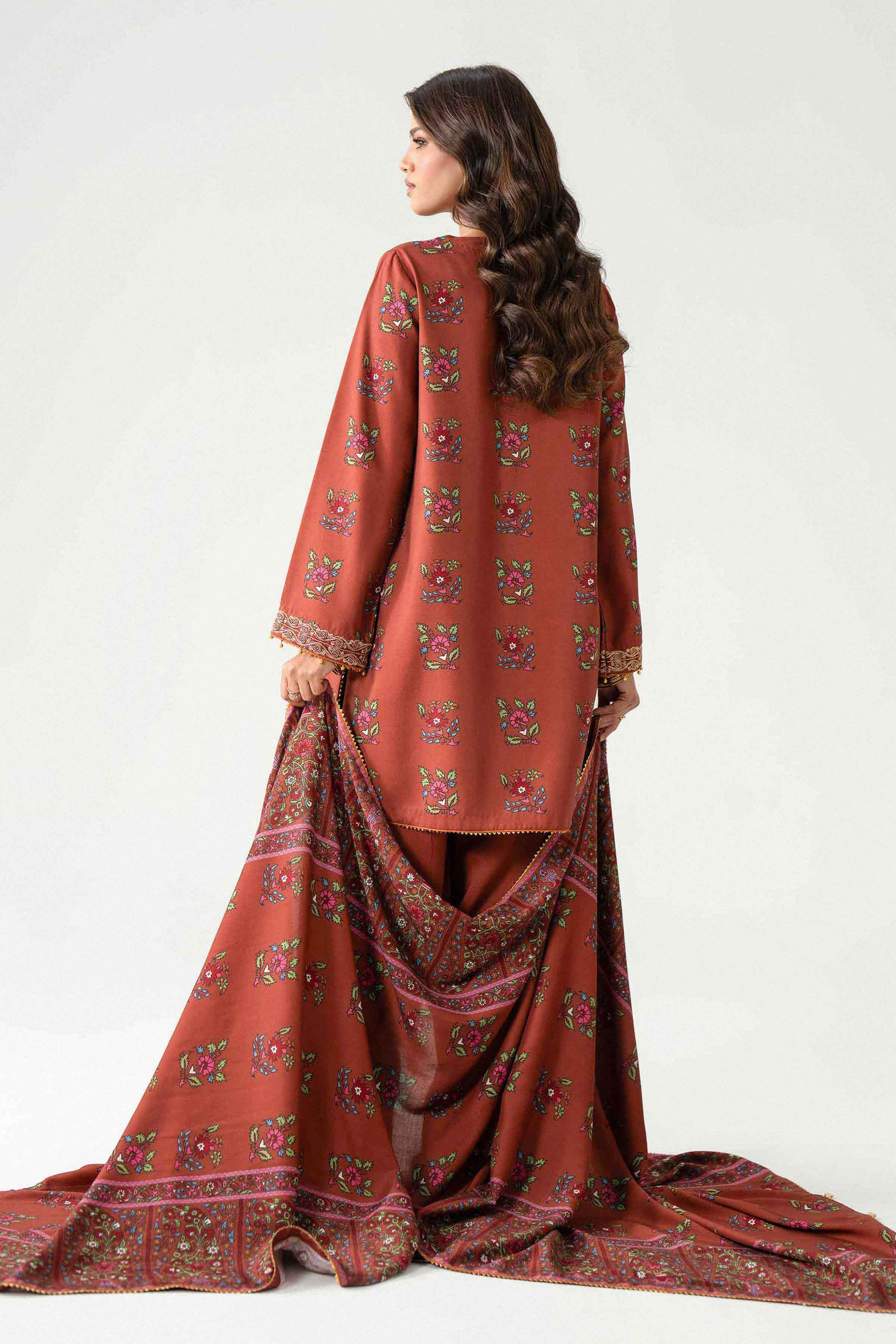 3 Piece - Printed Embroidered Suit - U3PE-NISHA26WV1-47 for Women - Unstitched Collection | Nishat | Shop Online