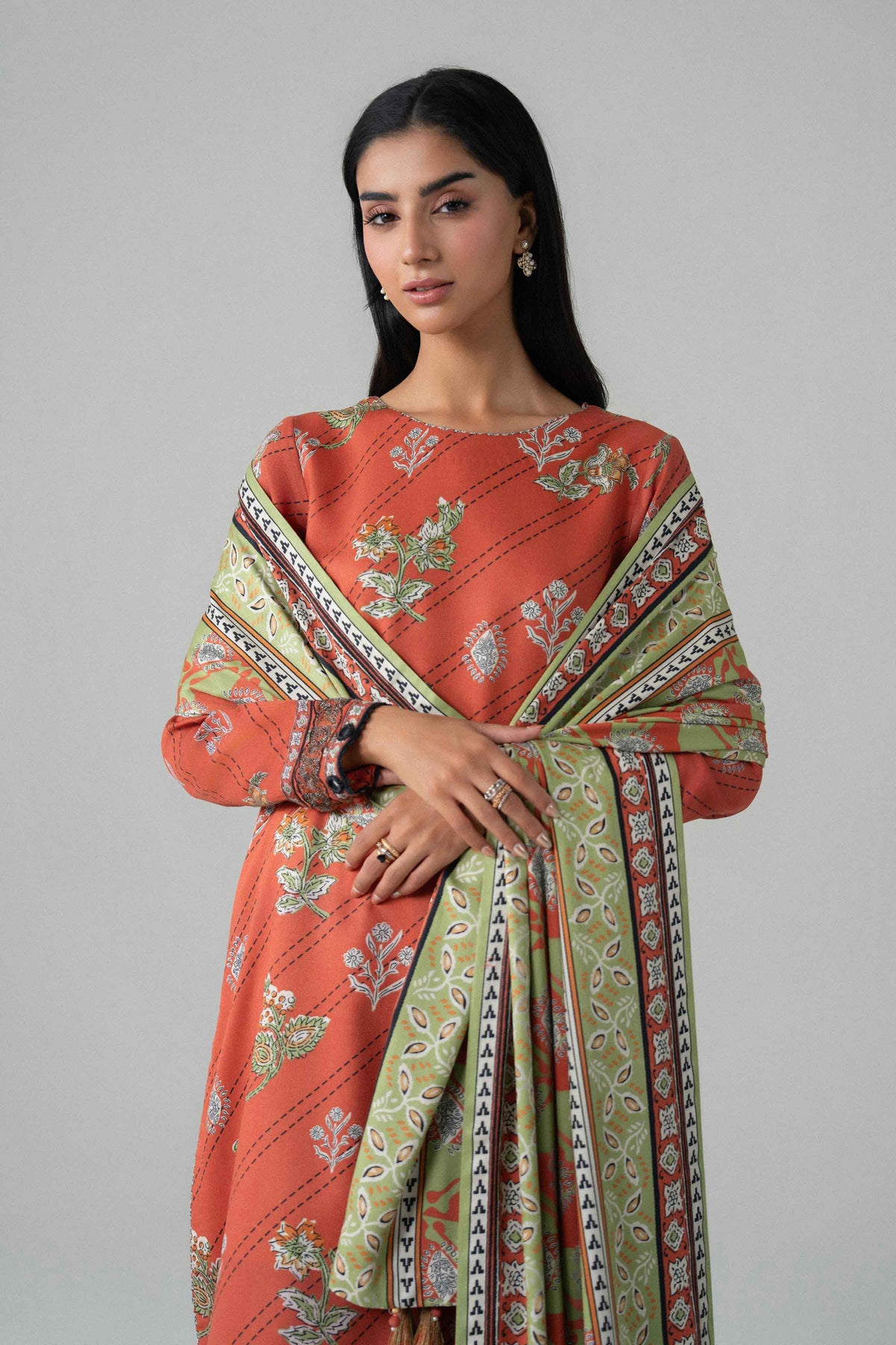 3 Piece - Printed Embroidered Suit - U3PE-NISHA26WV1-48 for Women - Unstitched Collection | Nishat | Shop Online