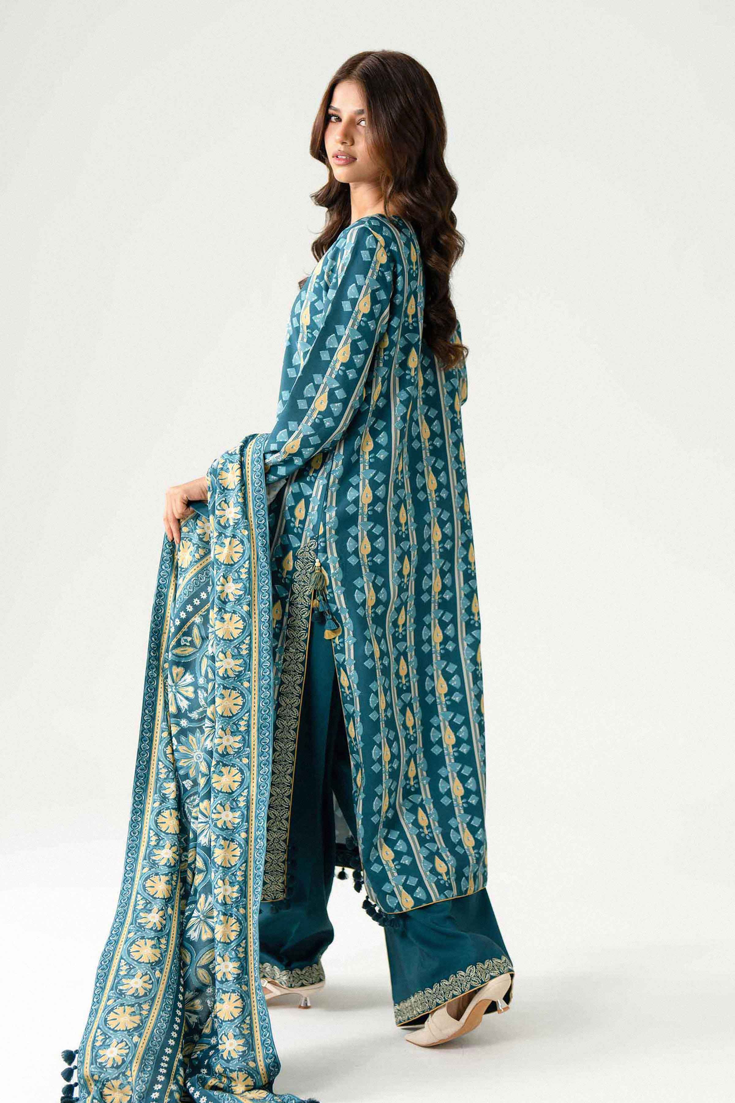 3 Piece - Printed Embroidered Suit - U3PE-NISHA26WV1-49 for Women - Unstitched Collection | Nishat | Shop Online