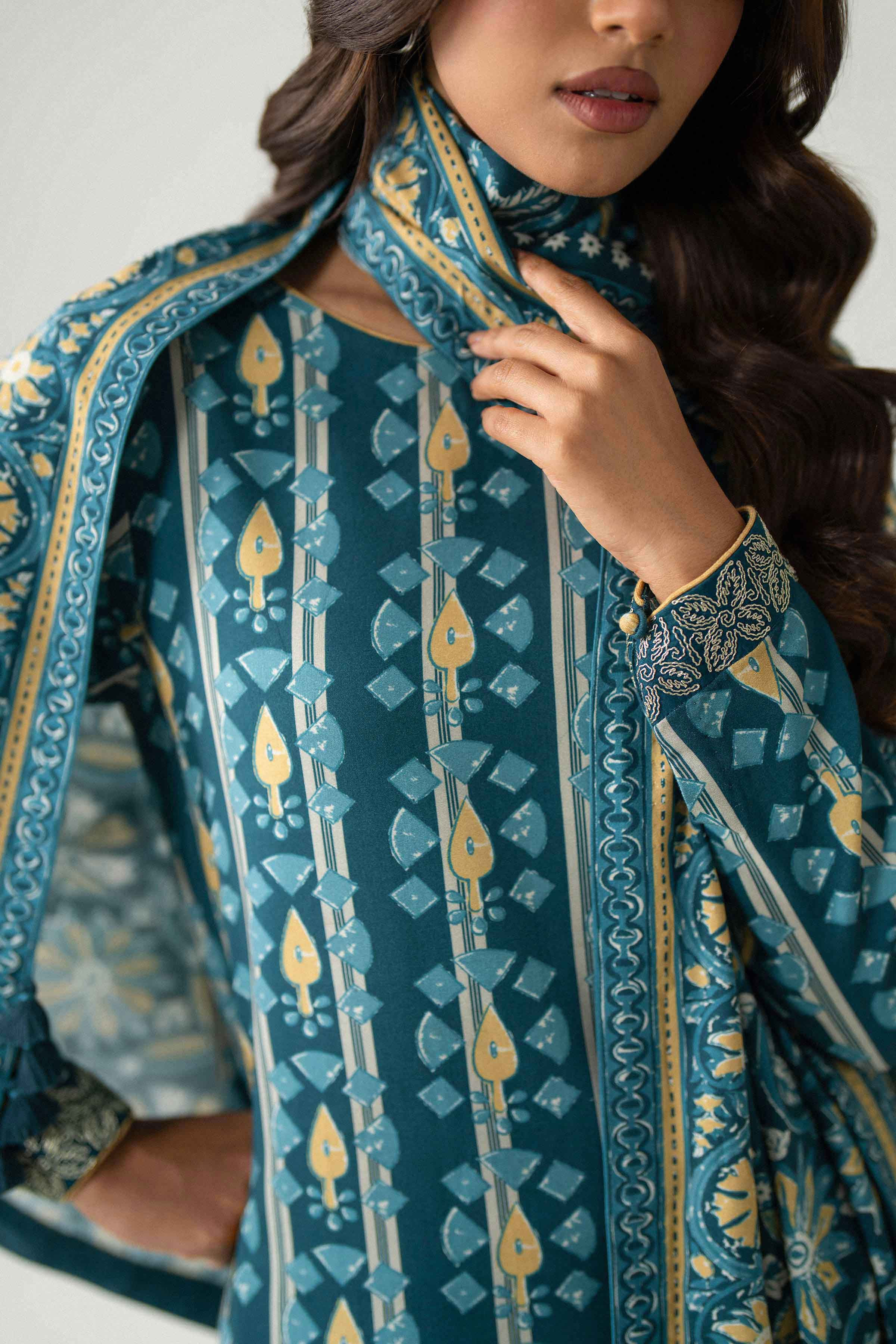 3 Piece - Printed Embroidered Suit - U3PE-NISHA26WV1-49 for Women - Unstitched Collection | Nishat | Shop Online