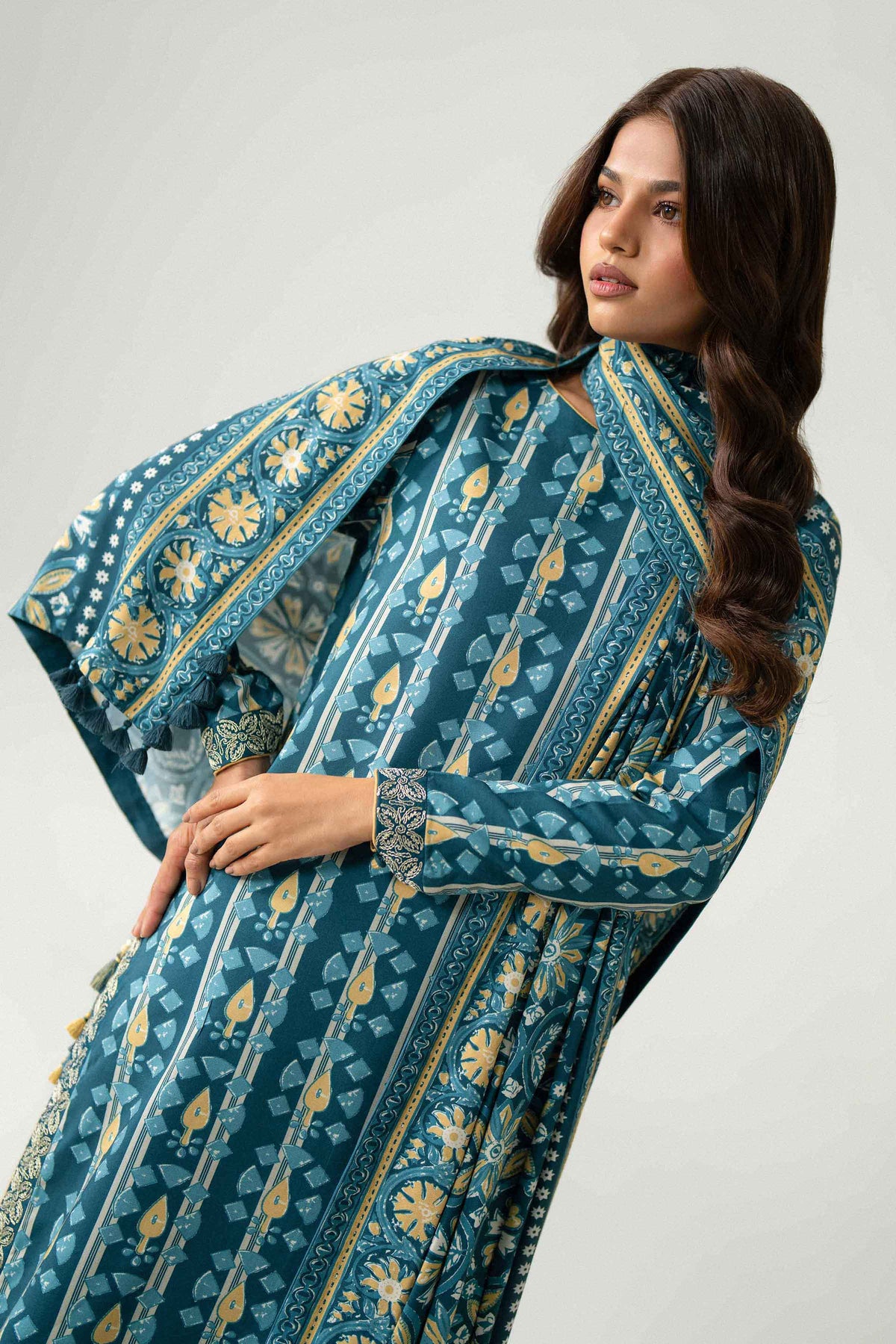 3 Piece - Printed Embroidered Suit - U3PE-NISHA26WV1-49 for Women - Unstitched Collection | Nishat | Shop Online