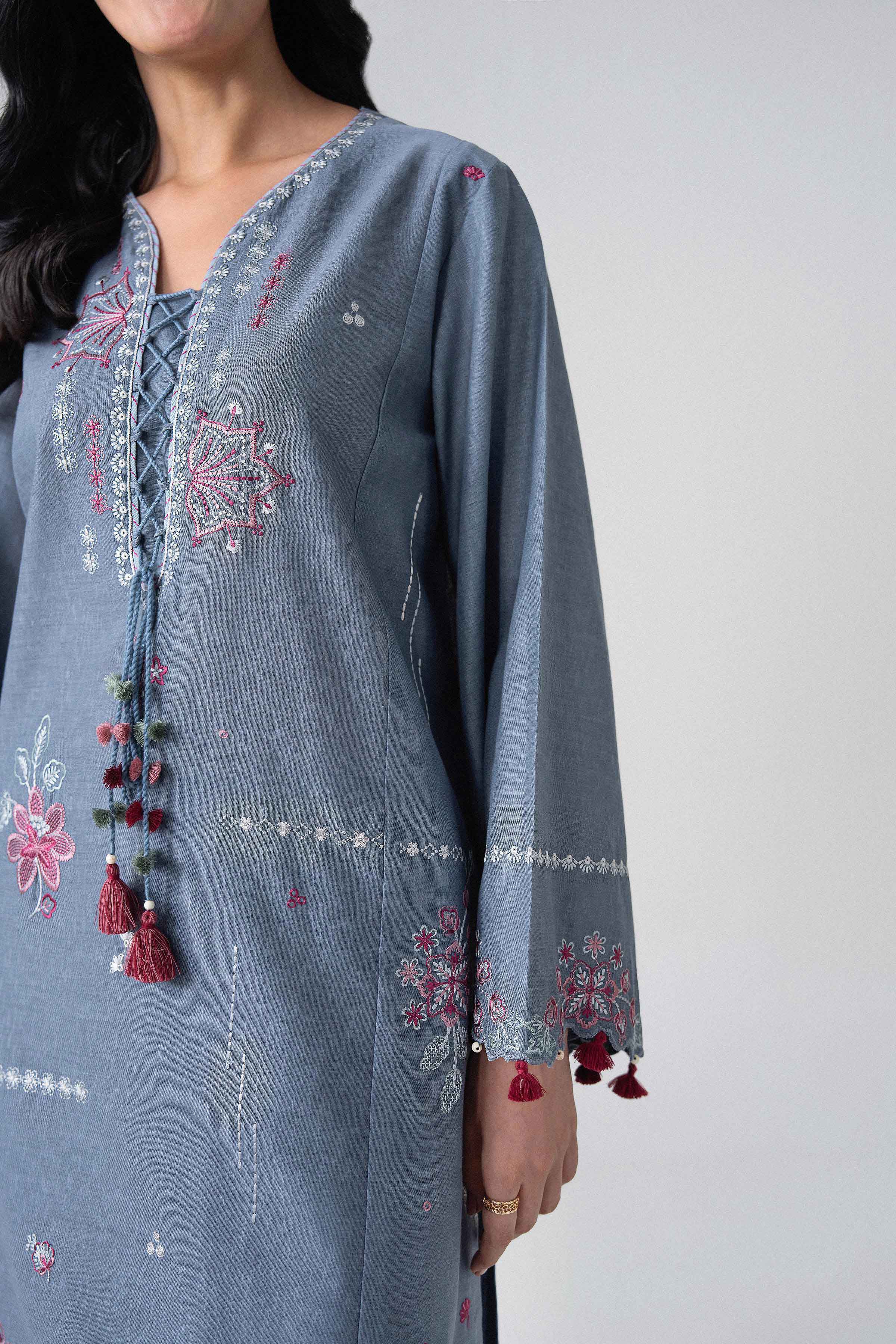 3 Piece - Embroidered Suit - U3PE-NISHA26WV1-51 for Women - Unstitched Collection | Nishat | Shop Online