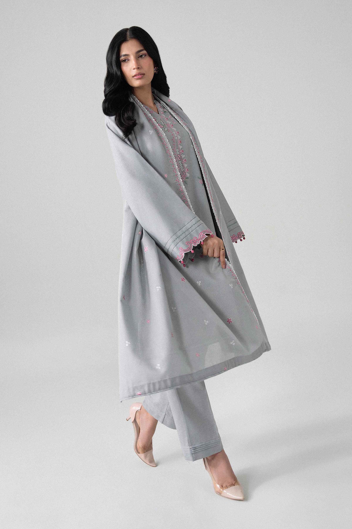 3 Piece - Embroidered Suit - U3PE-NISHA26WV1-56 for Women - Unstitched Collection | Nishat | Shop Online