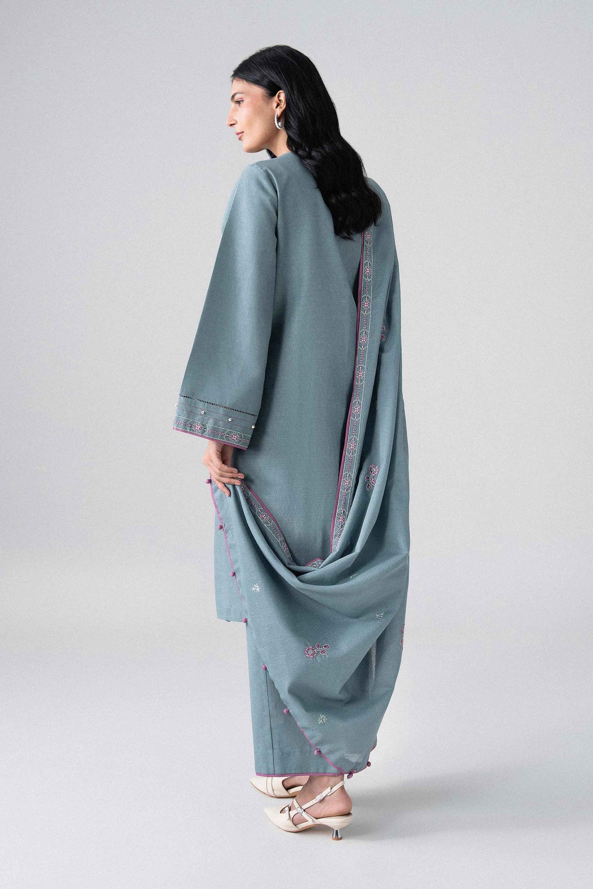 3 Piece - Embroidered Suit - U3PE-NISHA26WV1-57 for Women - Unstitched Collection | Nishat | Shop Online