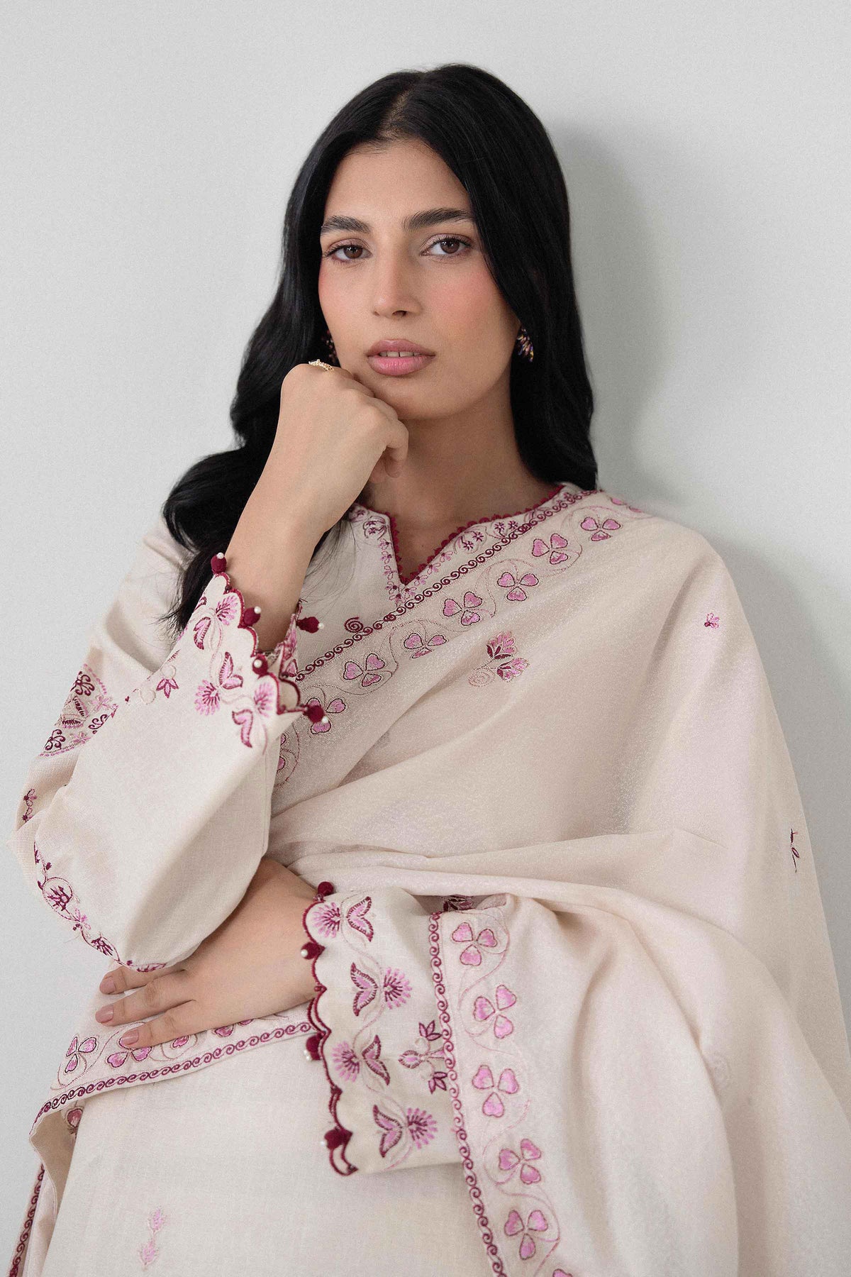 3 Piece - Embroidered Suit - U3PE-NISHA26WV1-59 for Women - Unstitched Collection | Nishat | Shop Online