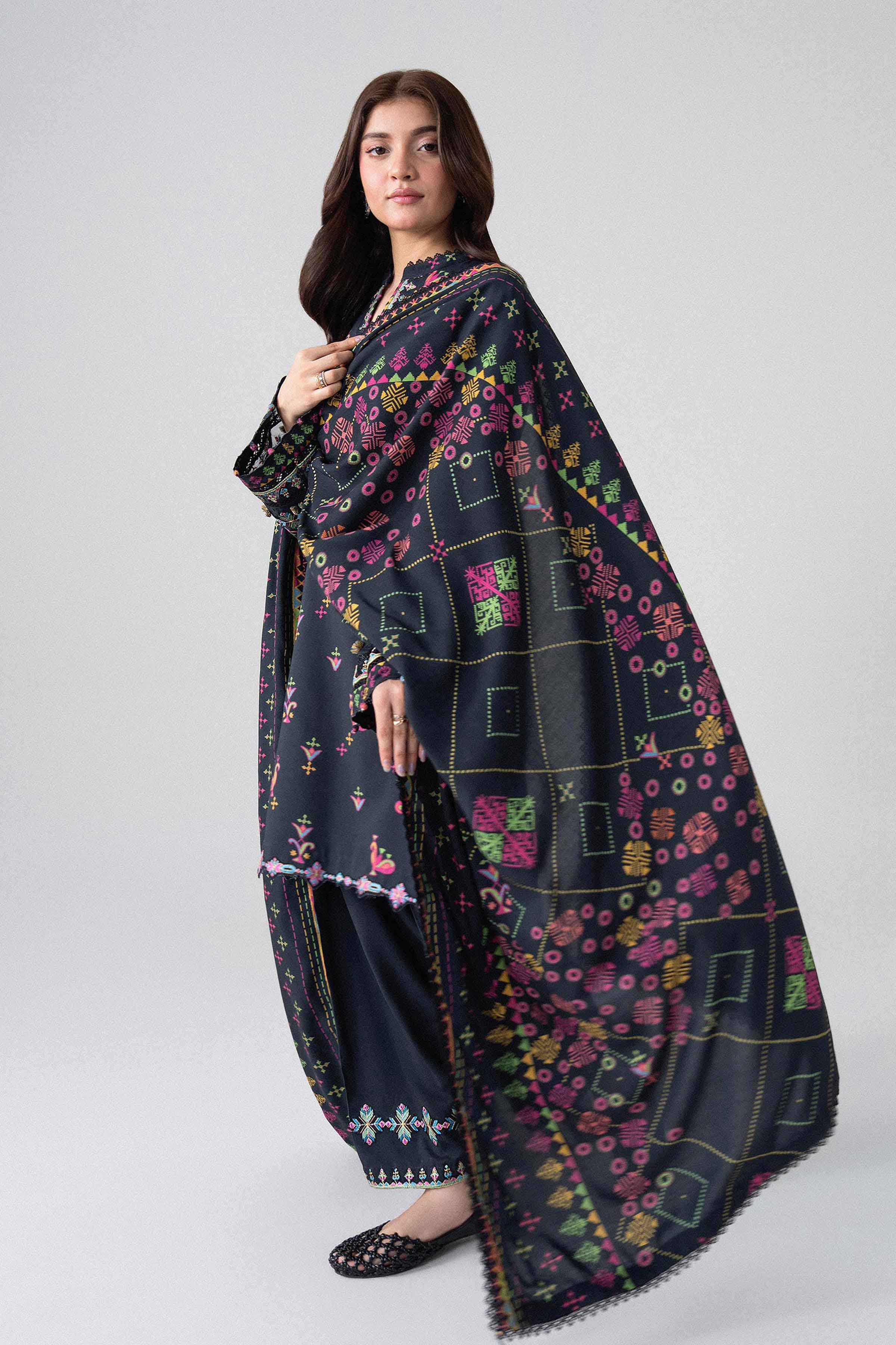 3 Piece - Printed Embroidered Suit - U3PE-NISHA26WV1-6 for Women - Unstitched Collection | Nishat | Shop Online
